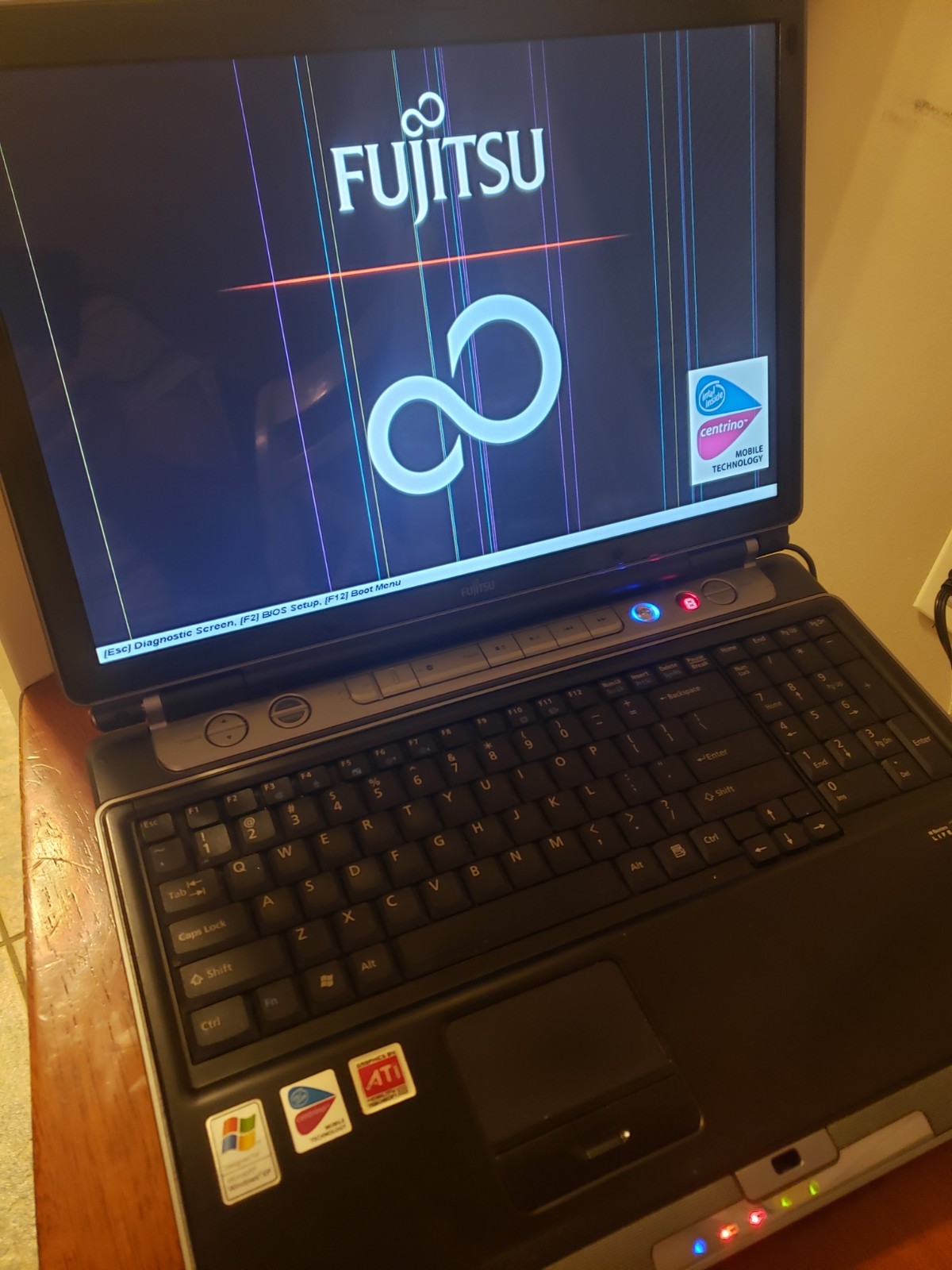 Rare Fujitsu Lifebook N6210, Pentium M 1.86ghz, Powers On, AS IS!