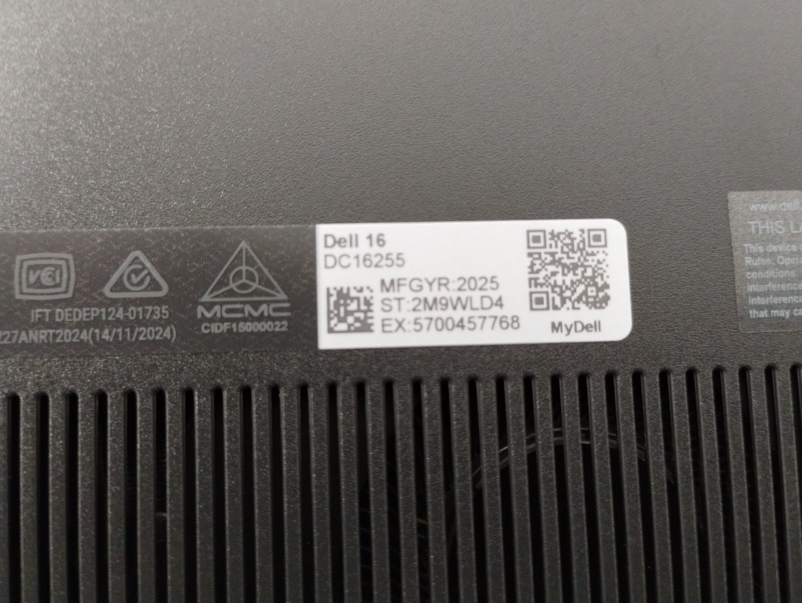 DELL 16 DC16255 WRC27, AMD Ryzen 7 250, 3.30 GHz, 16 GB RAM, 1 TB NVMe SSD