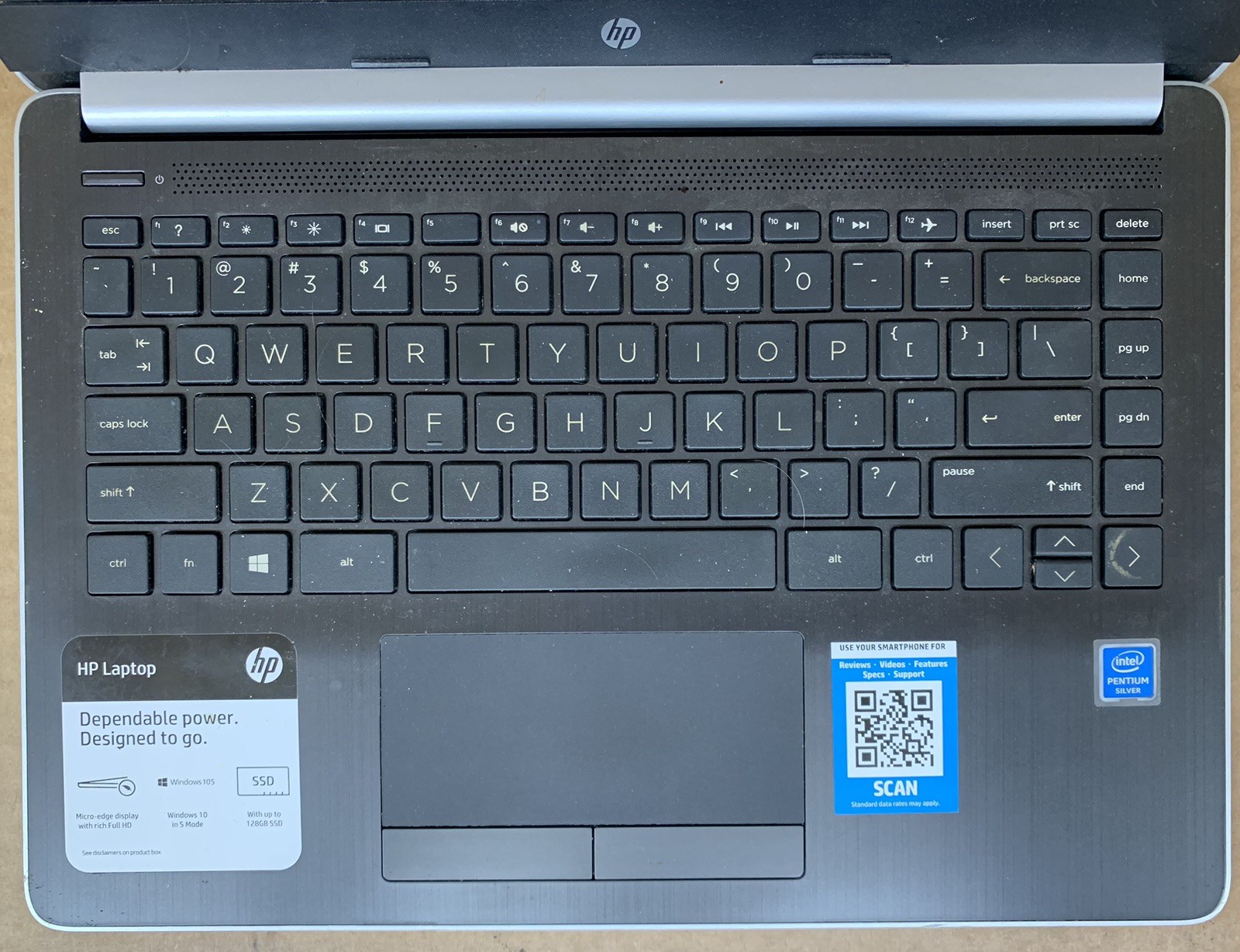 HP 14-df0010nr Intel Pentium Silver N5000@1.10GHz 4GB RAM 128GB SSD WIN 10P