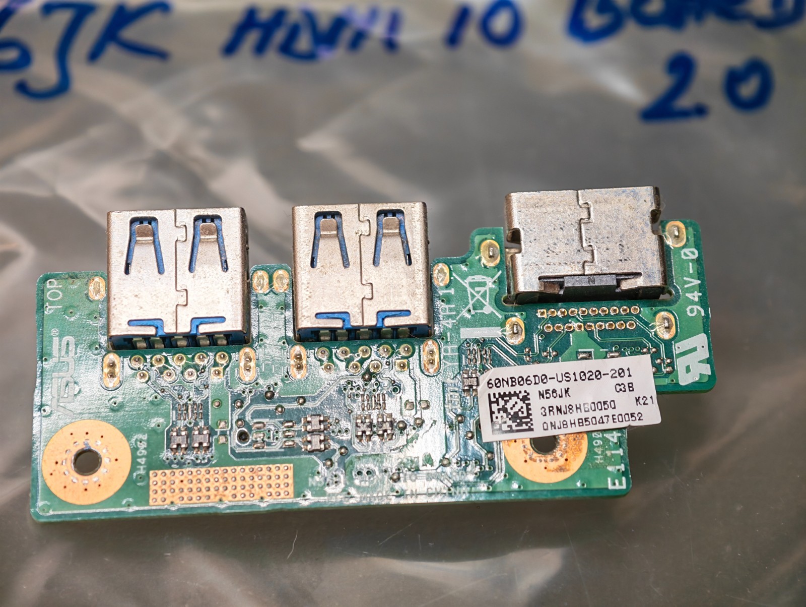 ASUS N56 G56 SOUND CARD 2 USB HDMI N56JK HDMI_IO_BOARD REV. 2.0 #