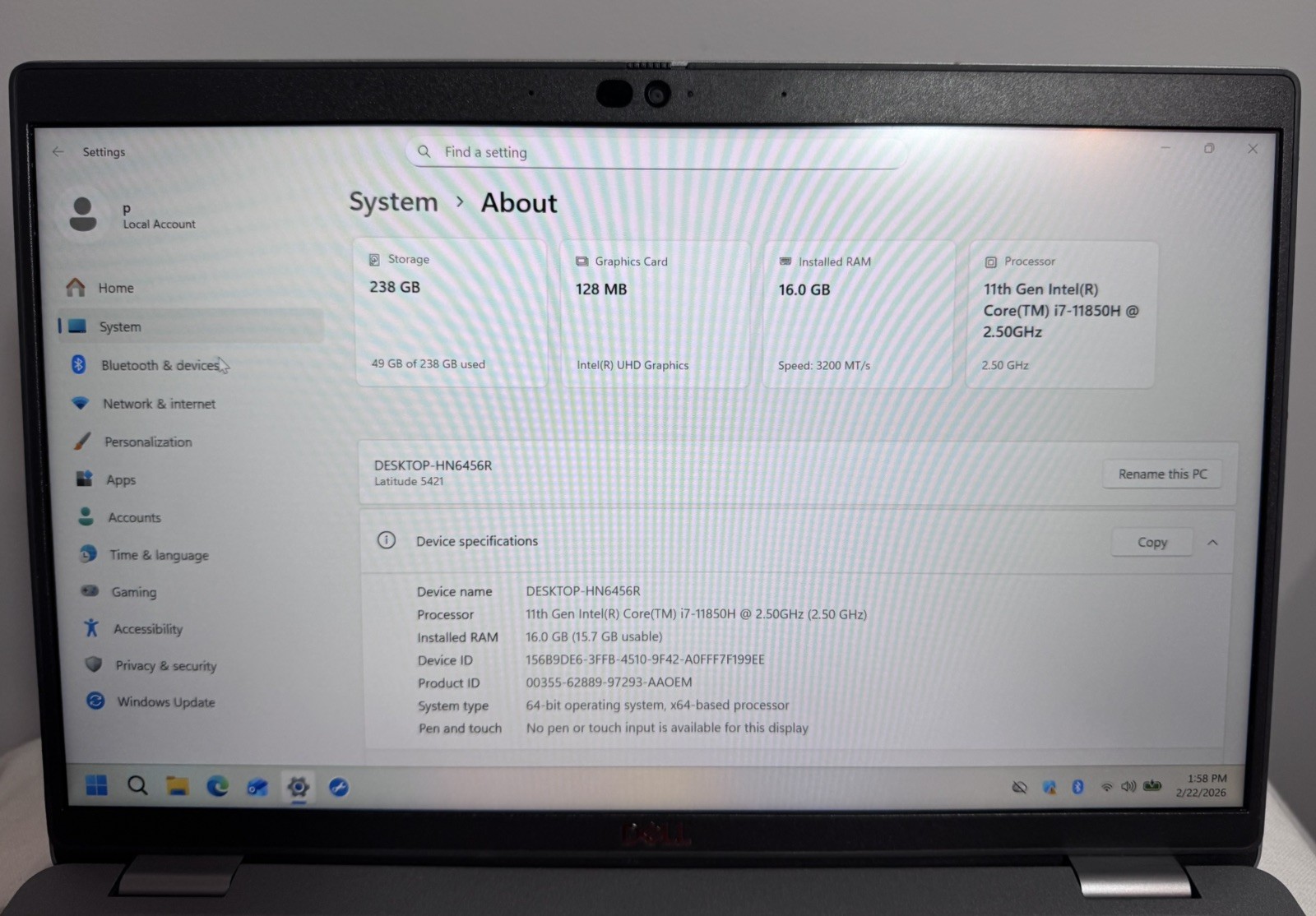LOT OF 2 Dell Latitude 5421 i7 8/16GB RAM 256/512GB SSD | Bad Batteries | READ