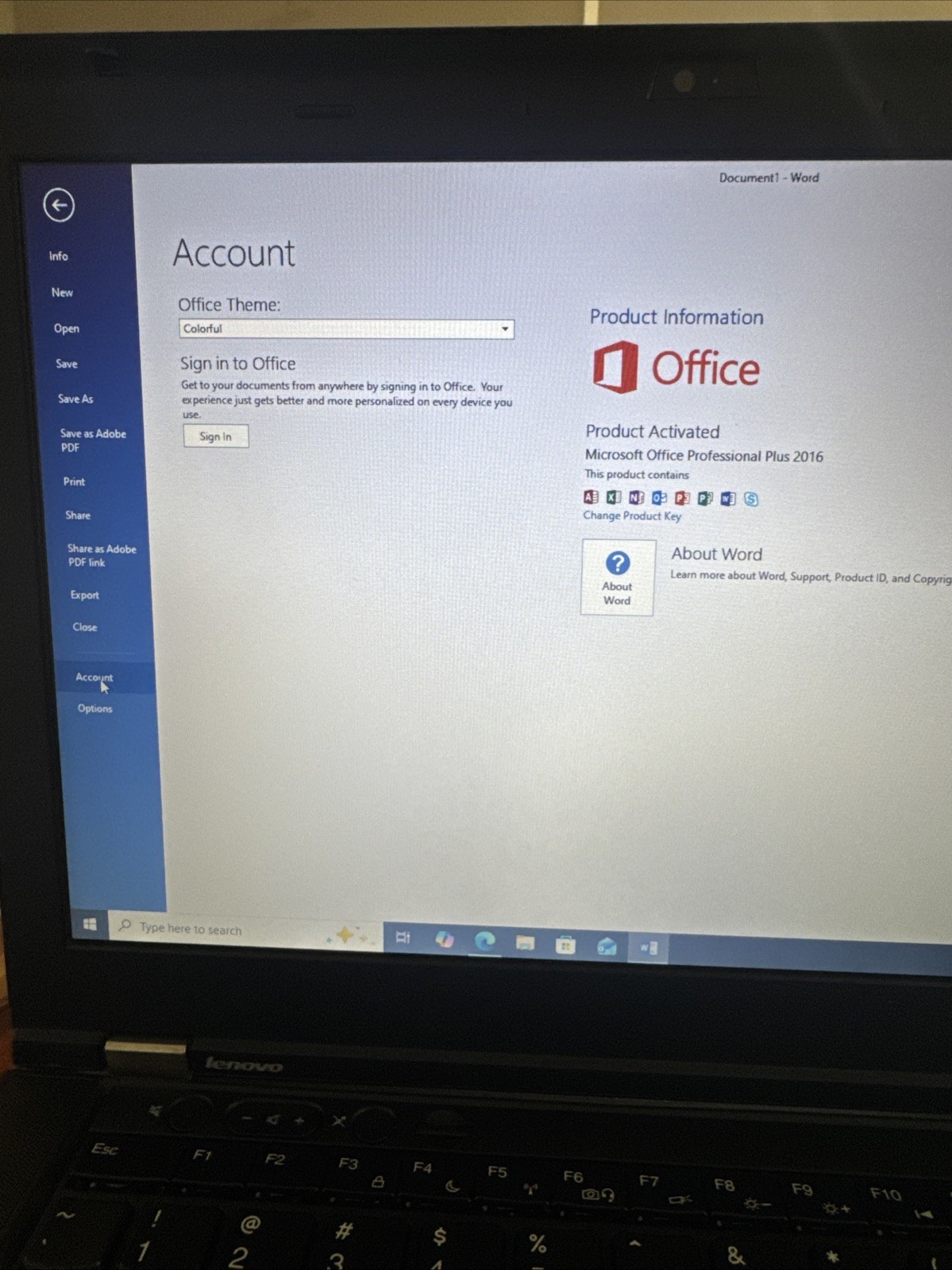 Lenovo Thinkpad T430s 14″ Core i5-3210 2.50GHz 10GB RAM 1TB HDD W/MS Office 2016