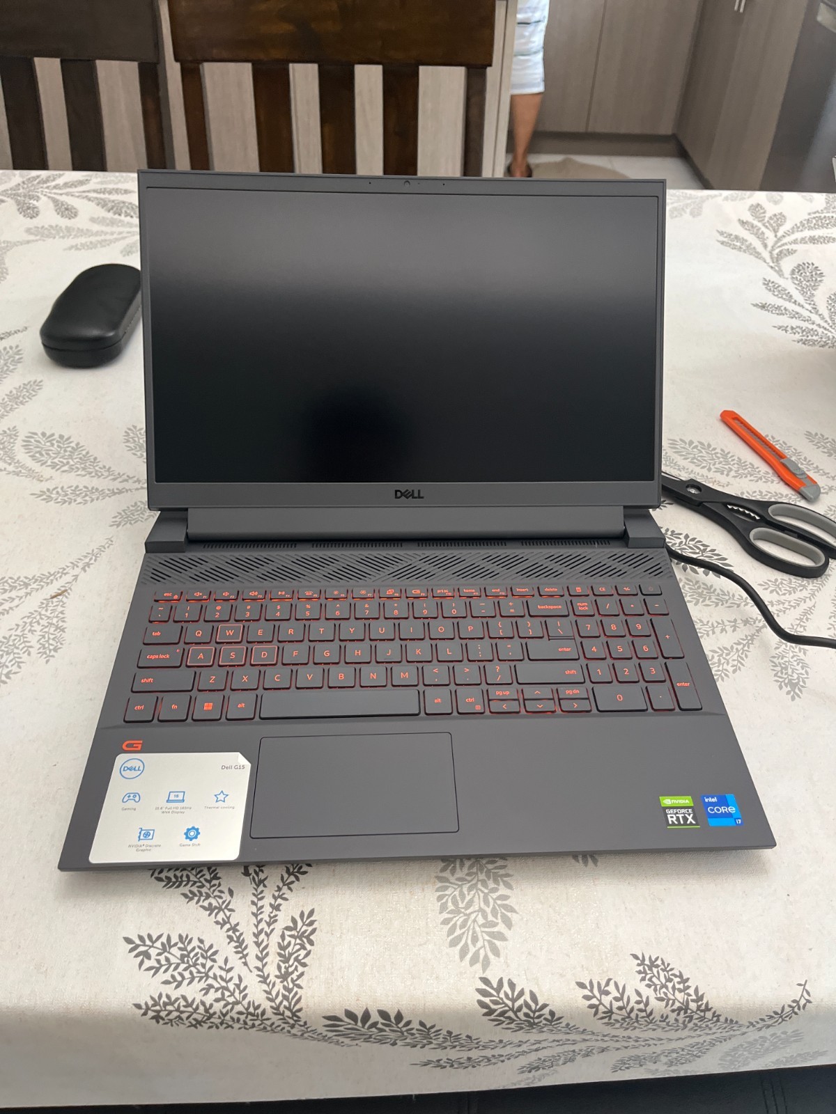 Dell NVIDIA RTX 3060 Intel Core i7 Gaming laptop, 15″6 Display, 512 SSD Black
