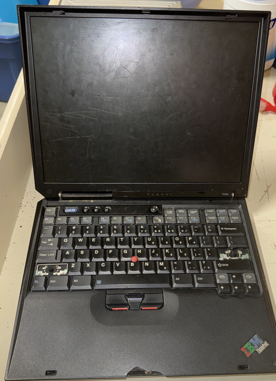 Ibm Thinkpad R40e For Parts Or Repairs Untested