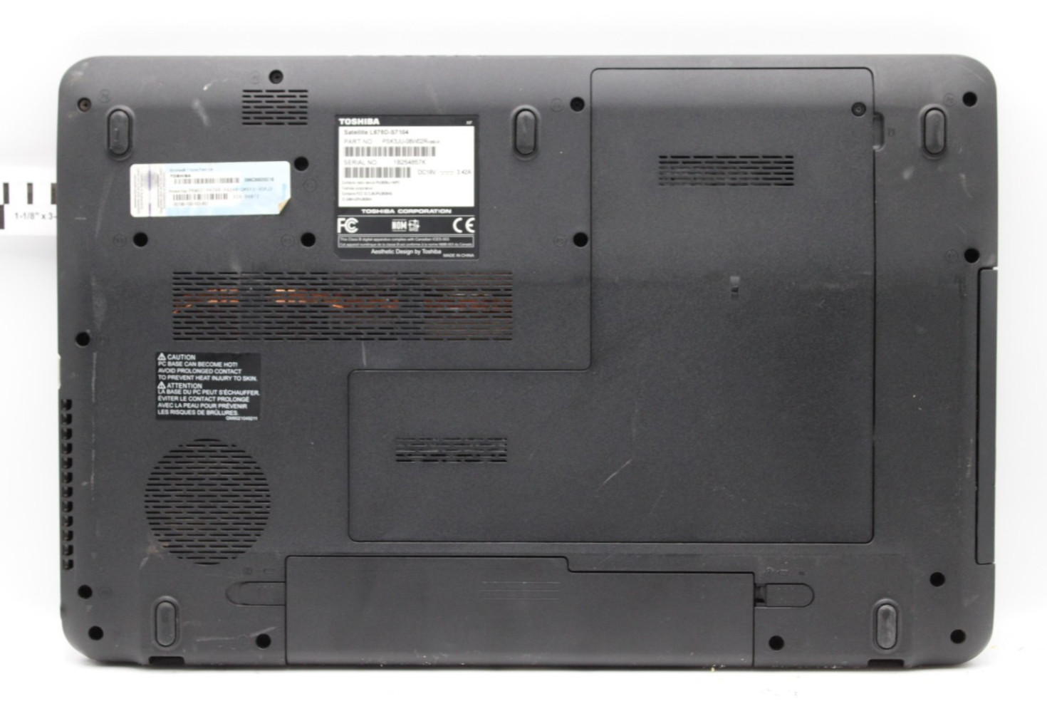 Toshiba Satellite AMD Turion X2-P560@2.5GHz 4GB DDR3 NO STORAGE/OS *USED/TESTED*