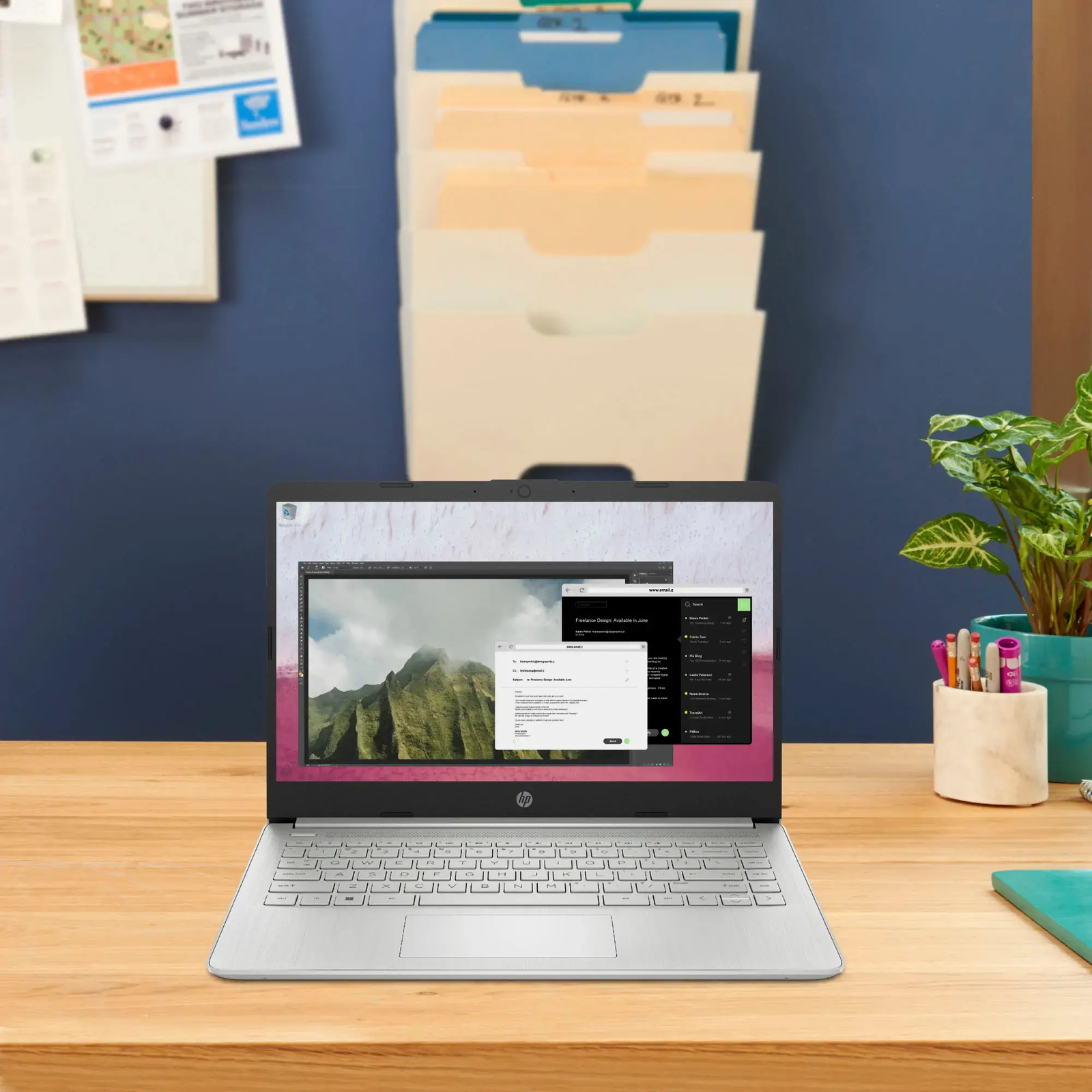 New HP Laptop 14″ HD Intel Celeron N4120 4GB 128GB eMMC Cam Office 365 Silver