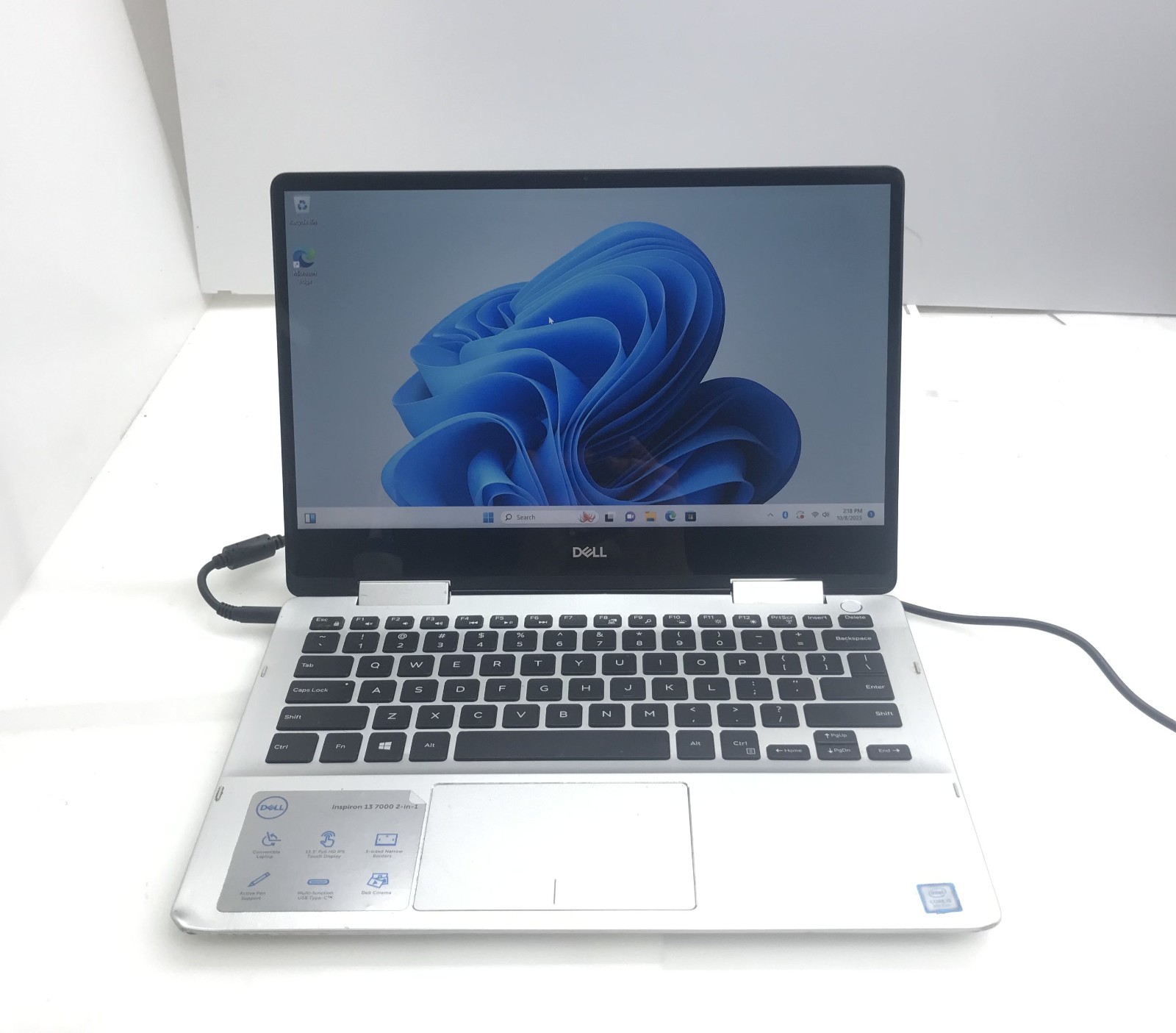 DELL INSPIRON 7386 i5-8265U@1.6GHz 8GB RAM 128GB M.2 SSD W11P TOUCH *READ