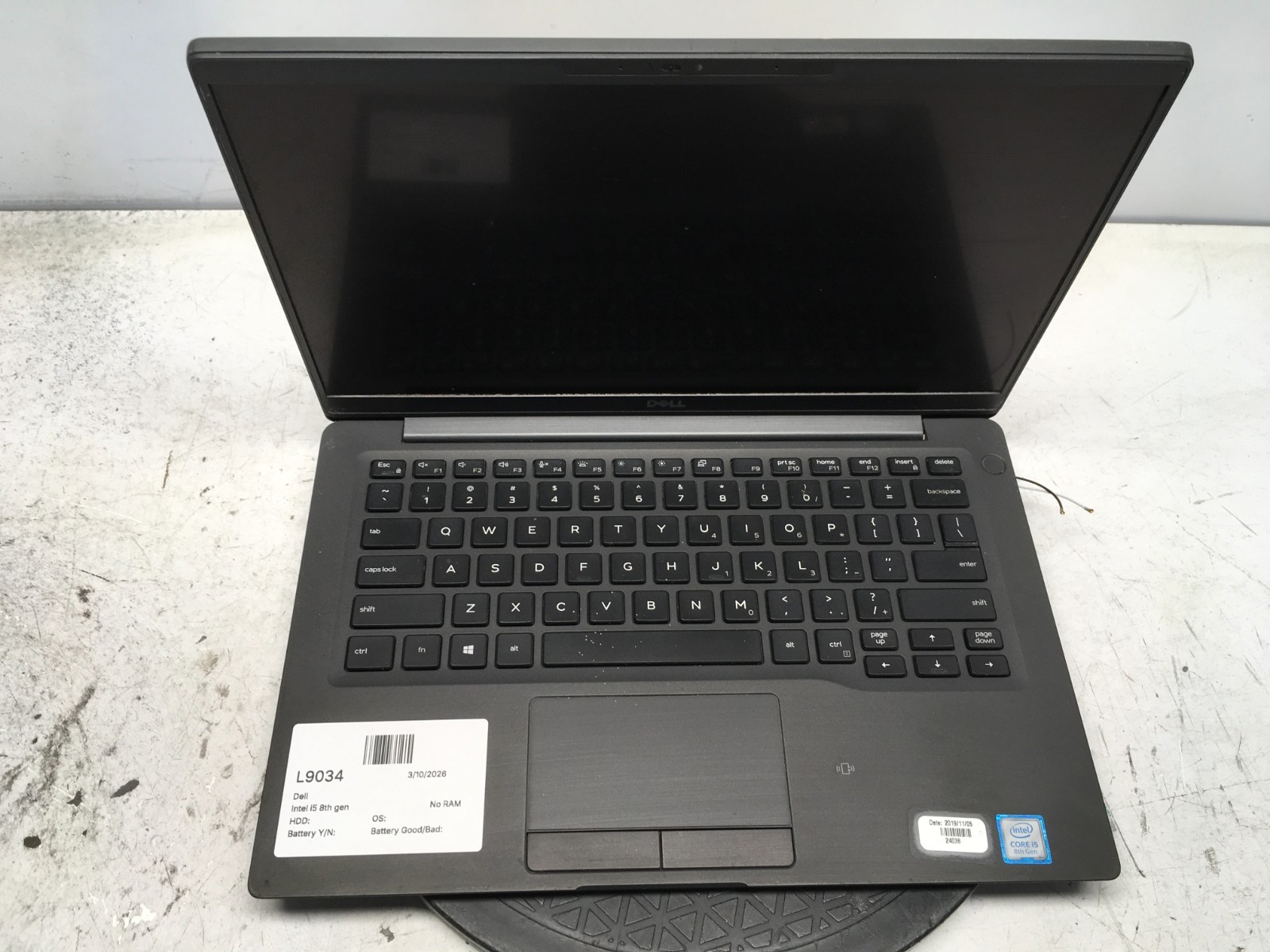 Dell Latitude Intel i5 8th Gen No RAM NO HDD