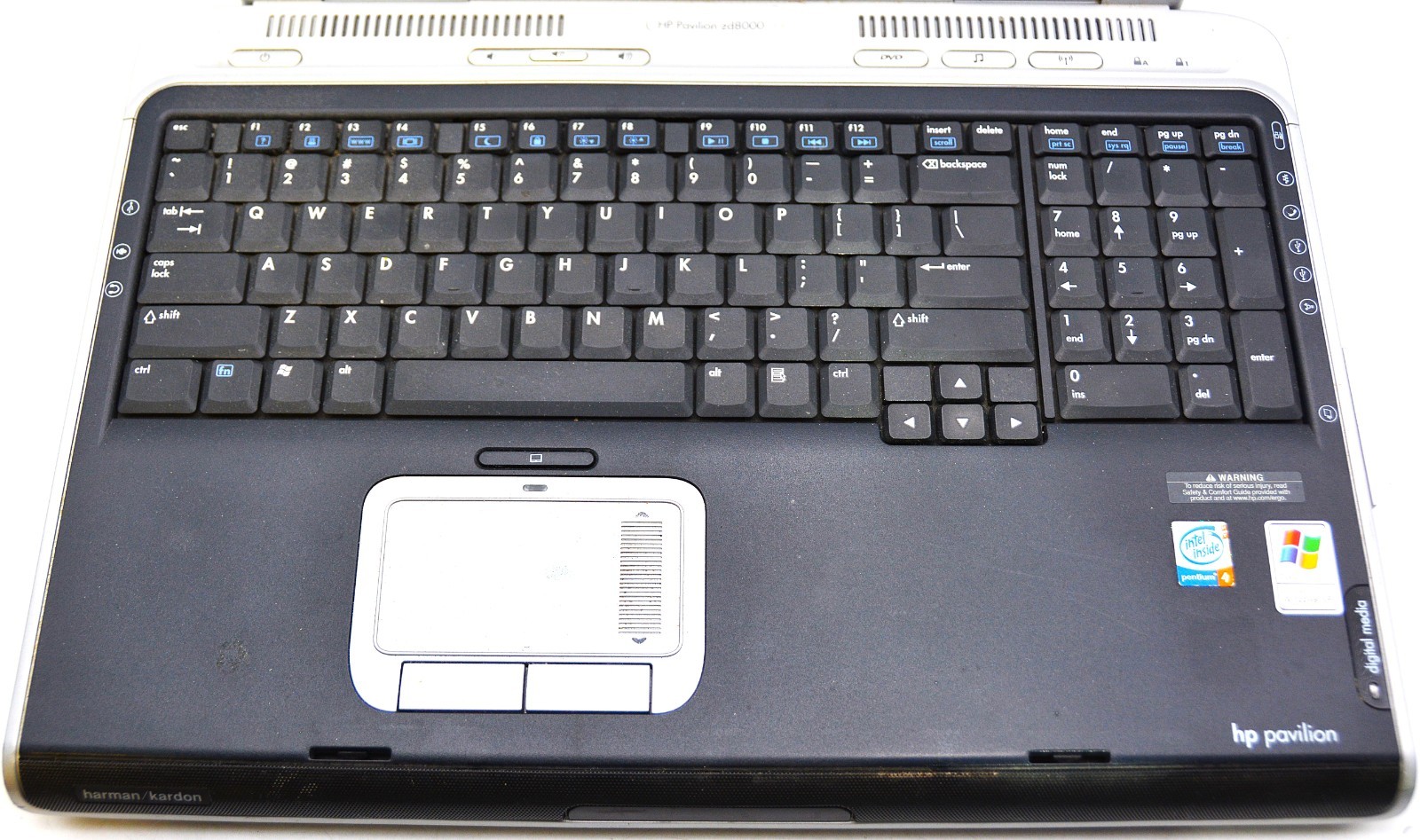 HP Pavilion zd8000 1GB DDR2 NO OS/NO STORAGE/NO AC *PARTS/REPAIR/READ*
