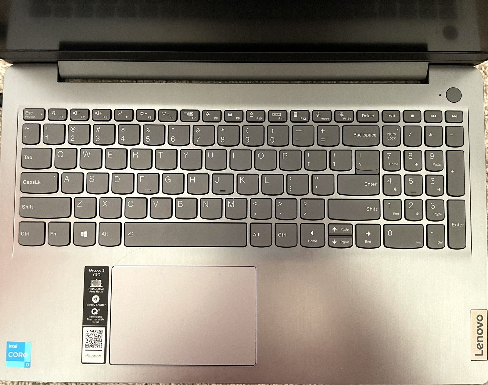 Lenovo IdeaPad 3 15ITL6 15.6″ (256GB SSD, Intel Core i3 11th Gen., 4.10GHz, 8GB)