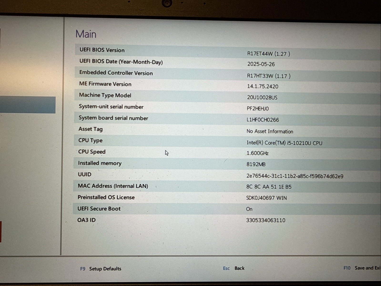 Lenovo ThinkPad L14 Laptop Lot Intel Core i5-10210U – 8GB RAM – 256 GB