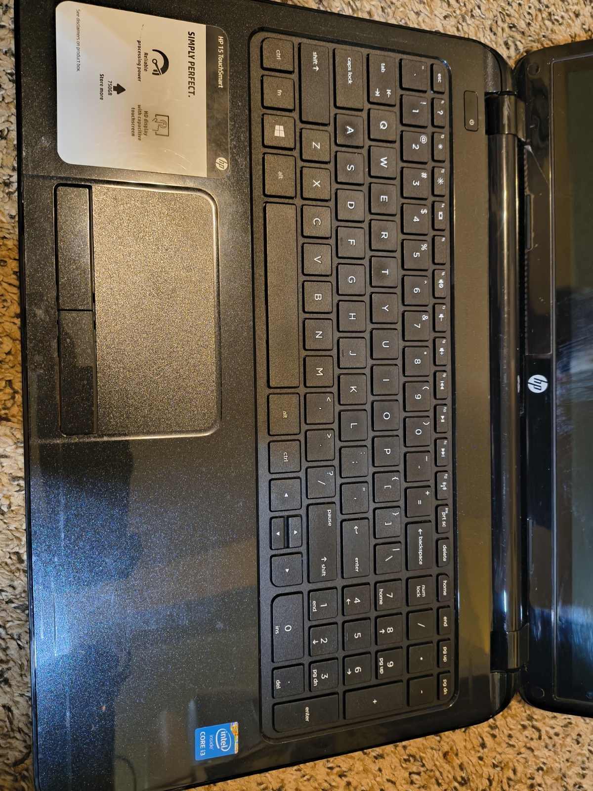 HP 15-R253CL Intel Core i3-5010U 2.1GHz 8 GB 300GB Windows 10 touchscreen DVD