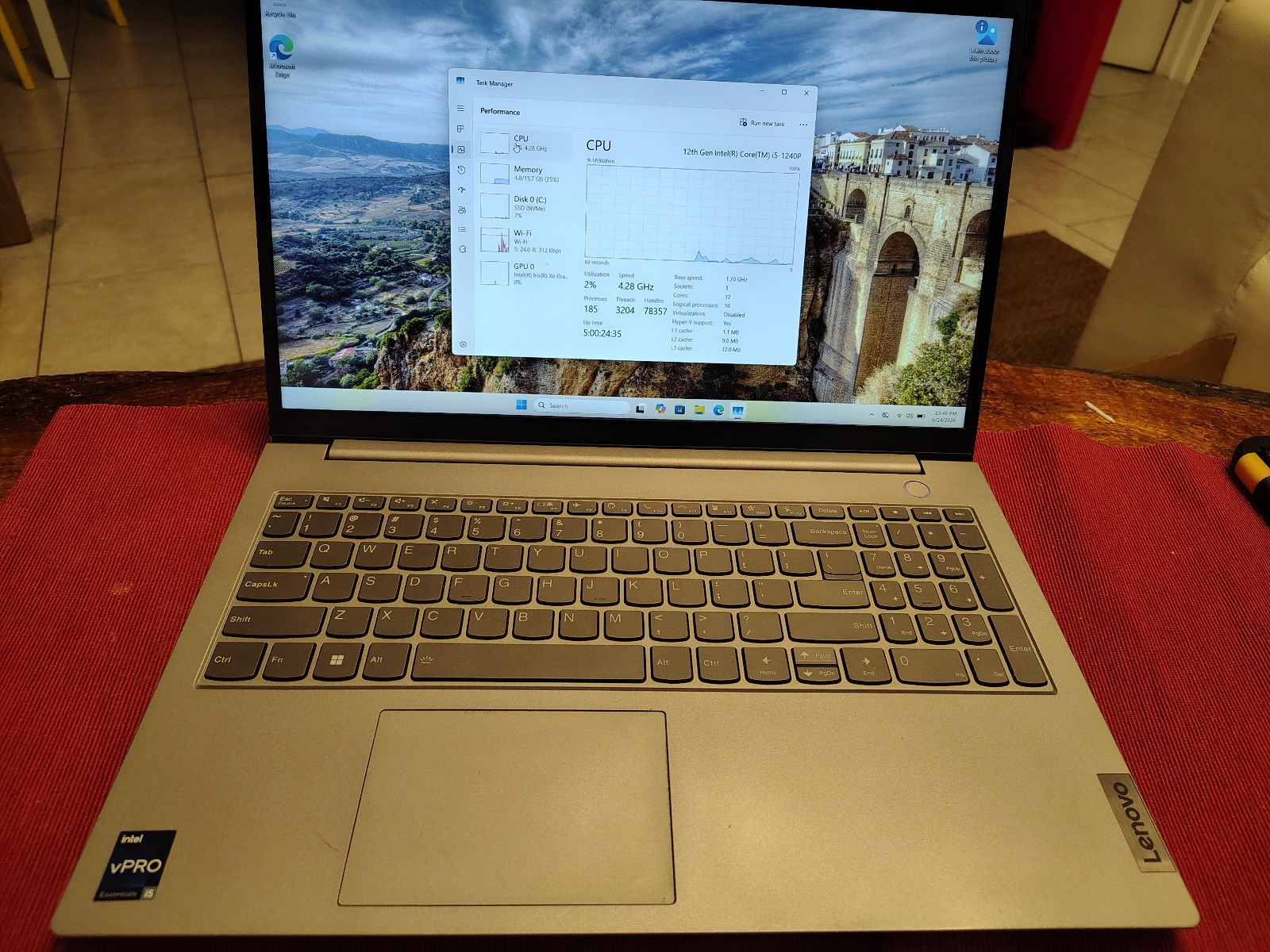 Lenovo ThinkBook 15 G4 IAP 15.4″ Touch , i5-1240U -16GB 512GB SSD