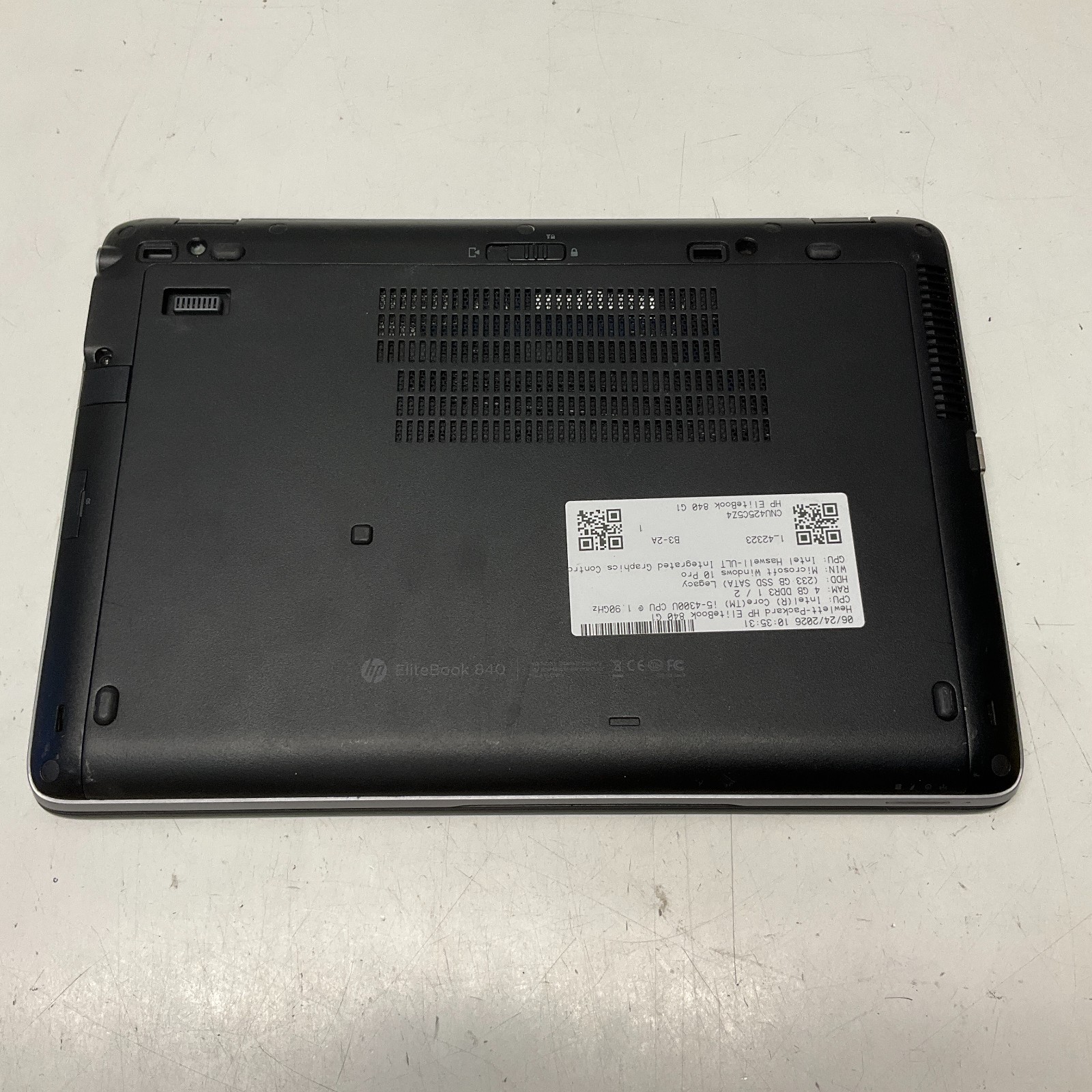 HP EliteBook 840 G1 14″ Intel Core i5-4300U 1.90GHz 4GB 250GB SSD Windows 10 Pro