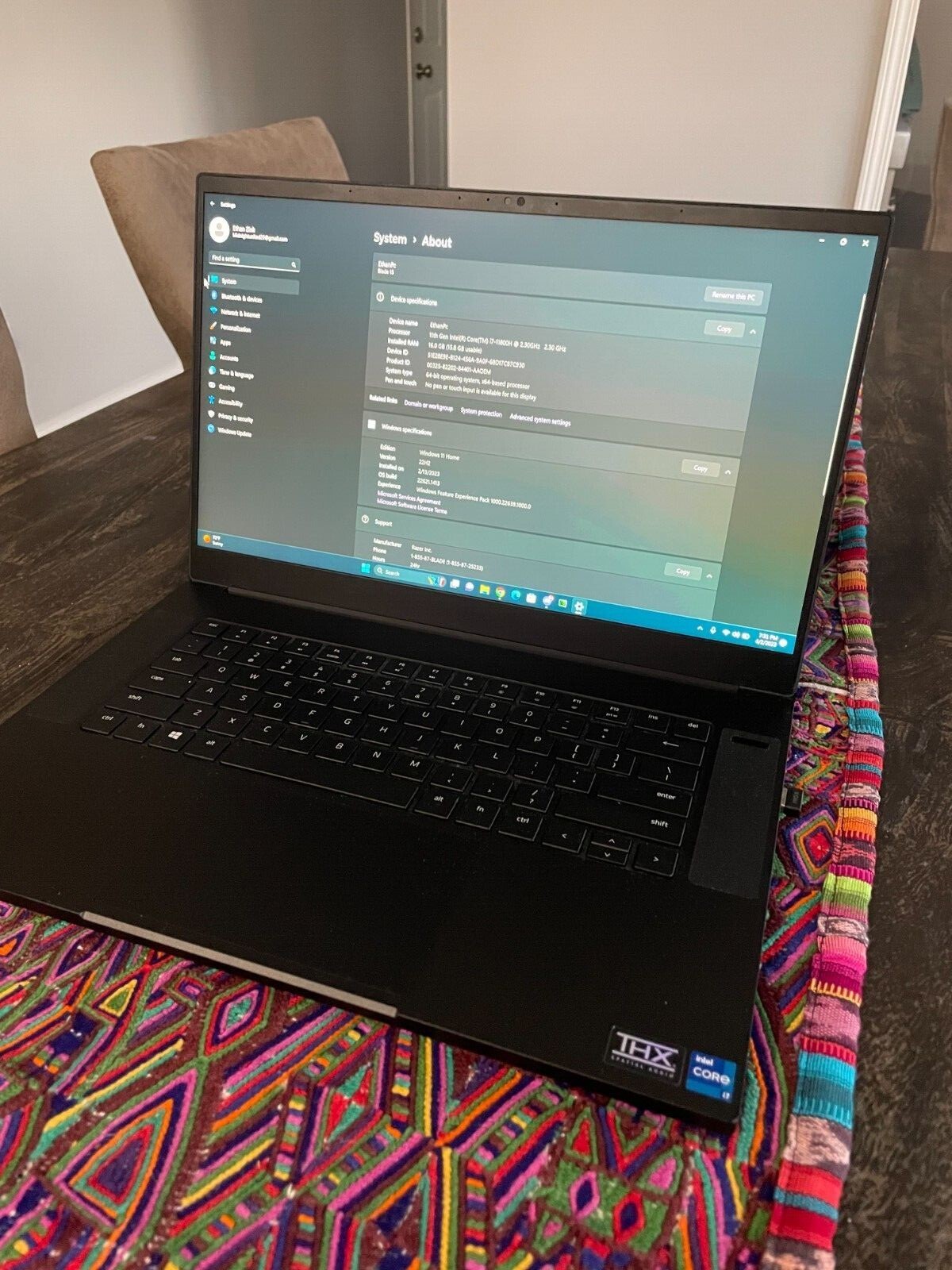 Razer Blade 15 Advanced Model – QHD 165Hz – GeForce RTX 3070 – Black