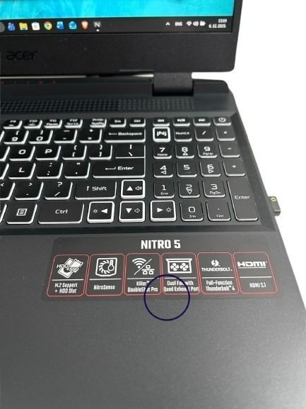 Acer Nitro 5 AN515-58 – i9-12900H / RTX 4060 / 32GB RAM / 1TB SSD – 144Hz
