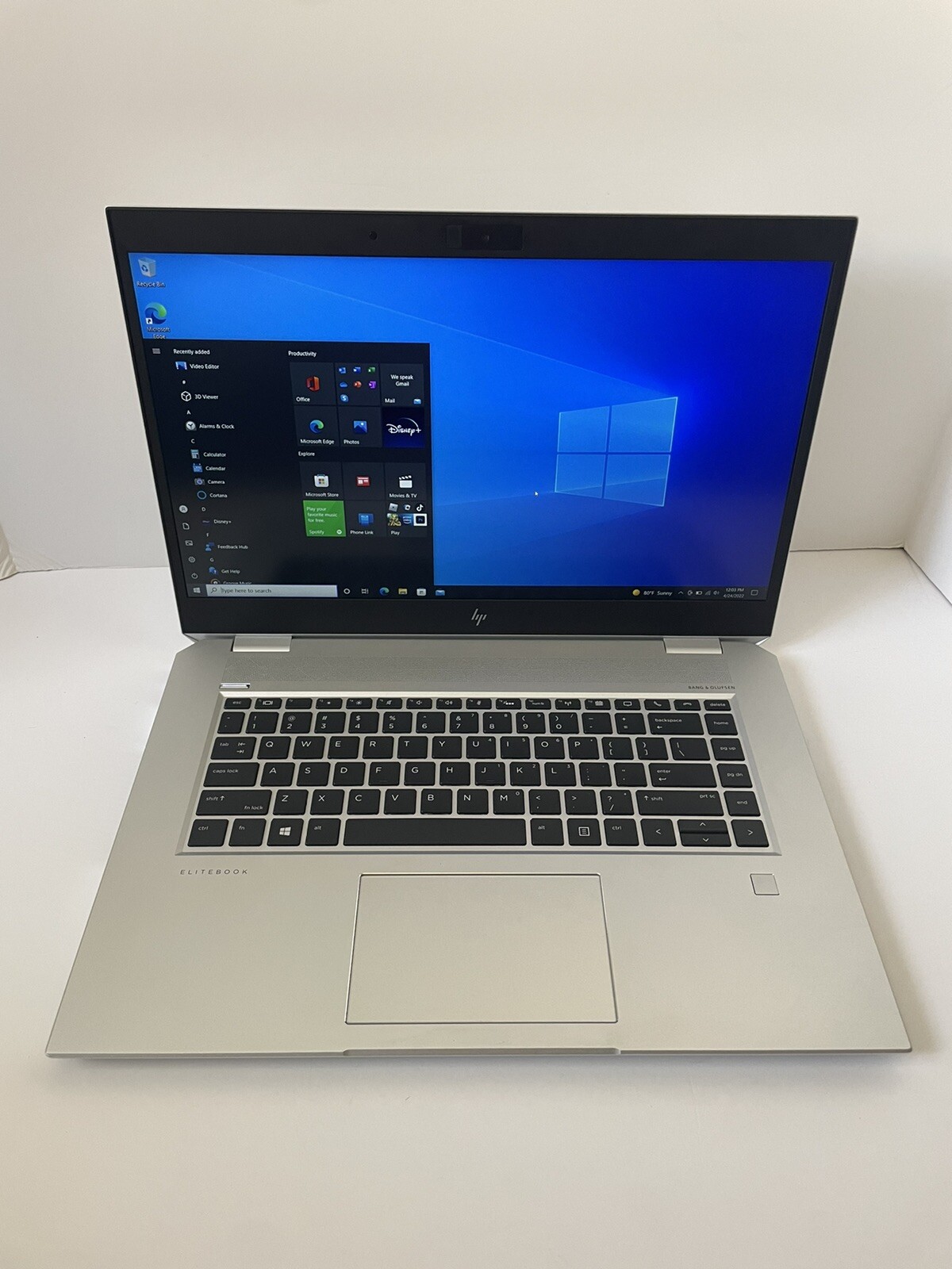 HP EliteBook 1050 G1 i7 8750H 2.20GHz 16GB Ram 256GB Nvidia GTX 1050