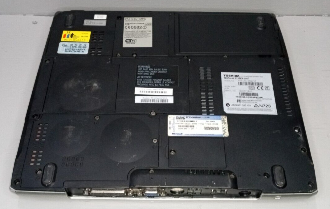 Toshiba Tecra A1 Laptop Intel Pentium 4 TA10C-00GV1P Parts