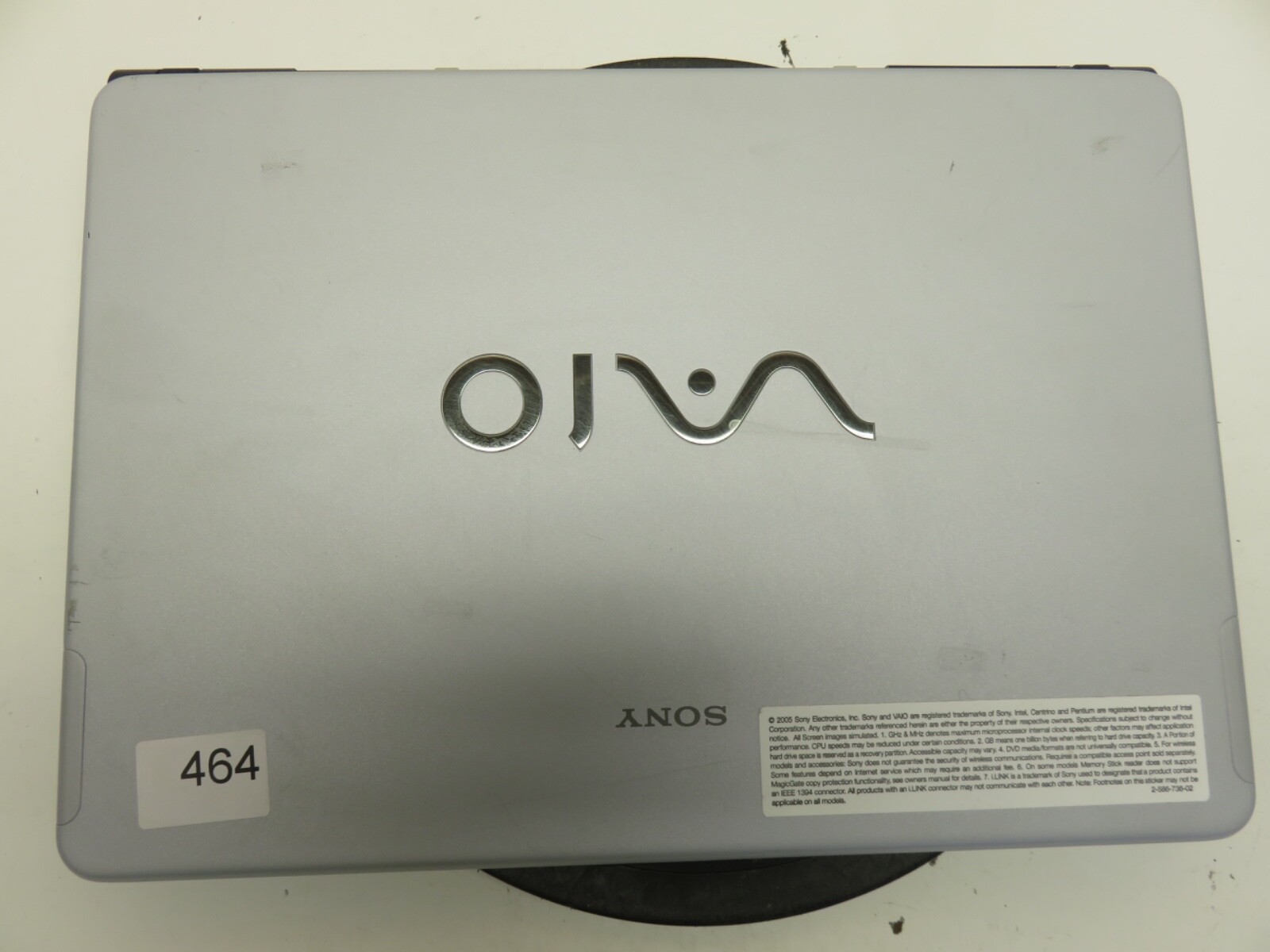 Sony Vaio VGN-FS740 PCG-702L Pentium M 740 1730MHz 512 MB NO HDD No Batt
