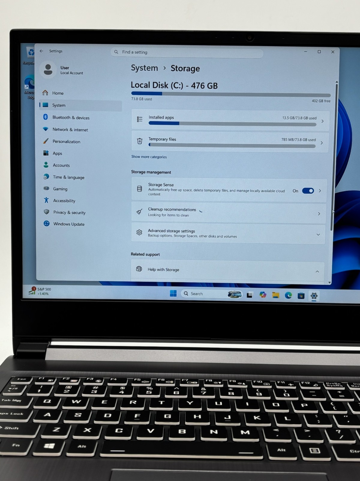 Sager Gaming Laptop NH58DD 15.6″ 512 GB SSD 48 GB RAM i7-10875H RTX 2060