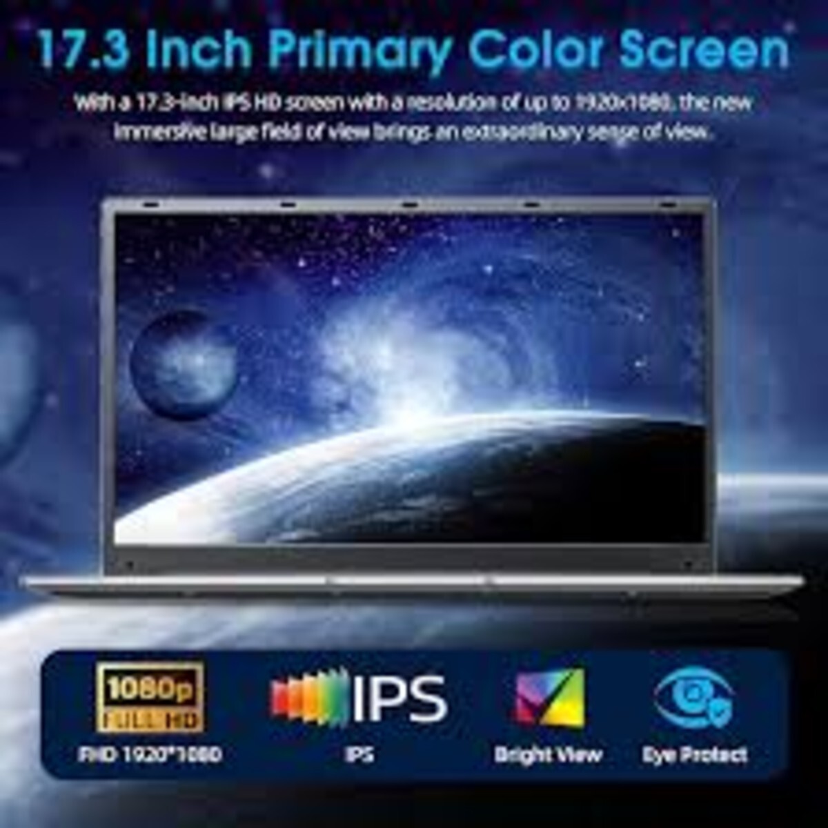 NaClud MSi7 17.3″ Laptop Computer – 4GB DDR4 – 128GB – 2.5Hz Celeron – Black