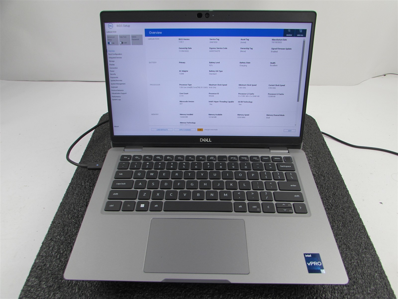 DELL LATITUDE 5330 FHD TOUCHSCREEN I5-1245U 10 CORE 512GB SSD 16GB RAM NO O.S