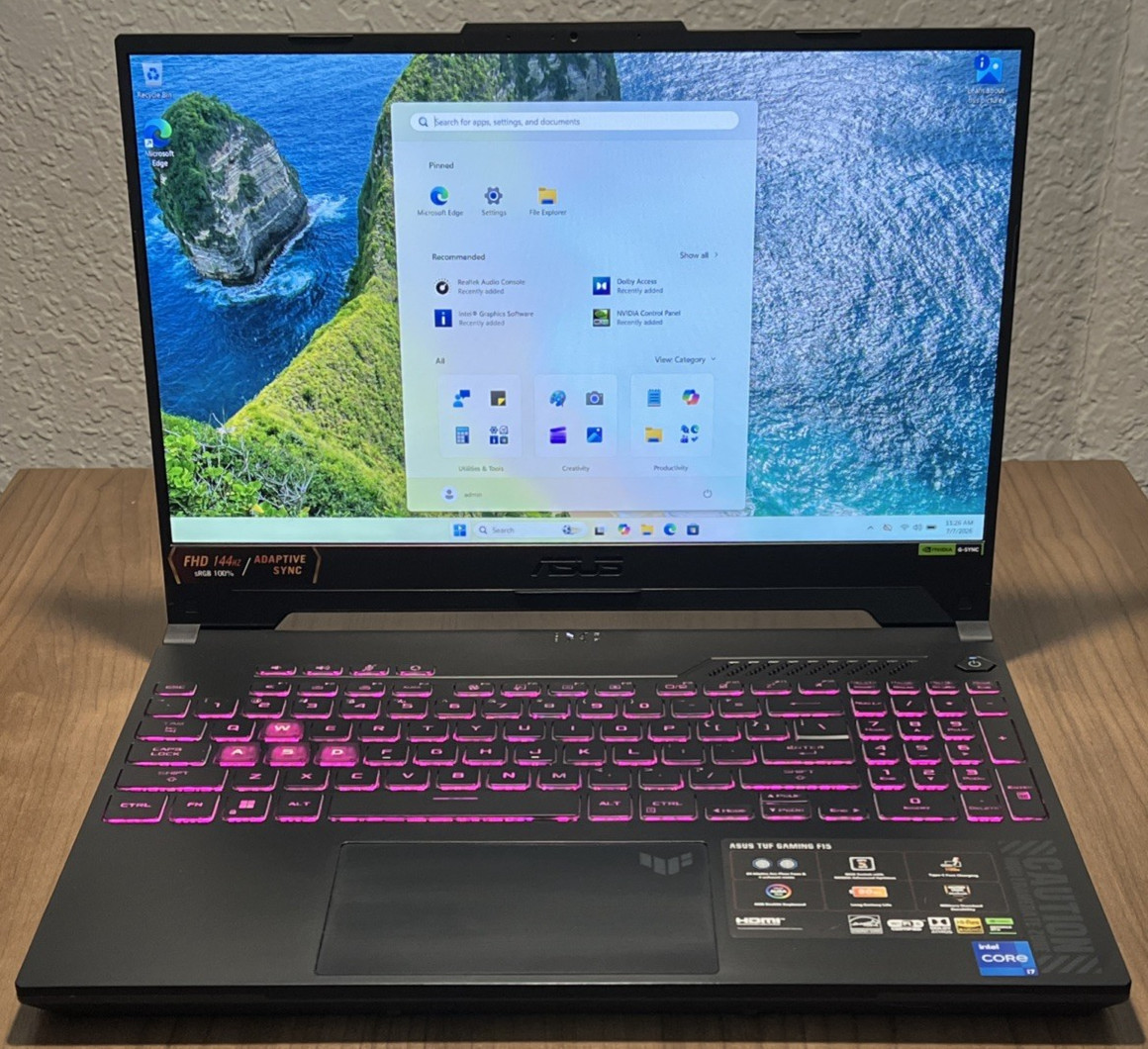 ASUS TUF Gaming F15 i7-13620H RTX 4060 (8GB) 16GB DDR5 512GB SSD 15.6″ 144Hz
