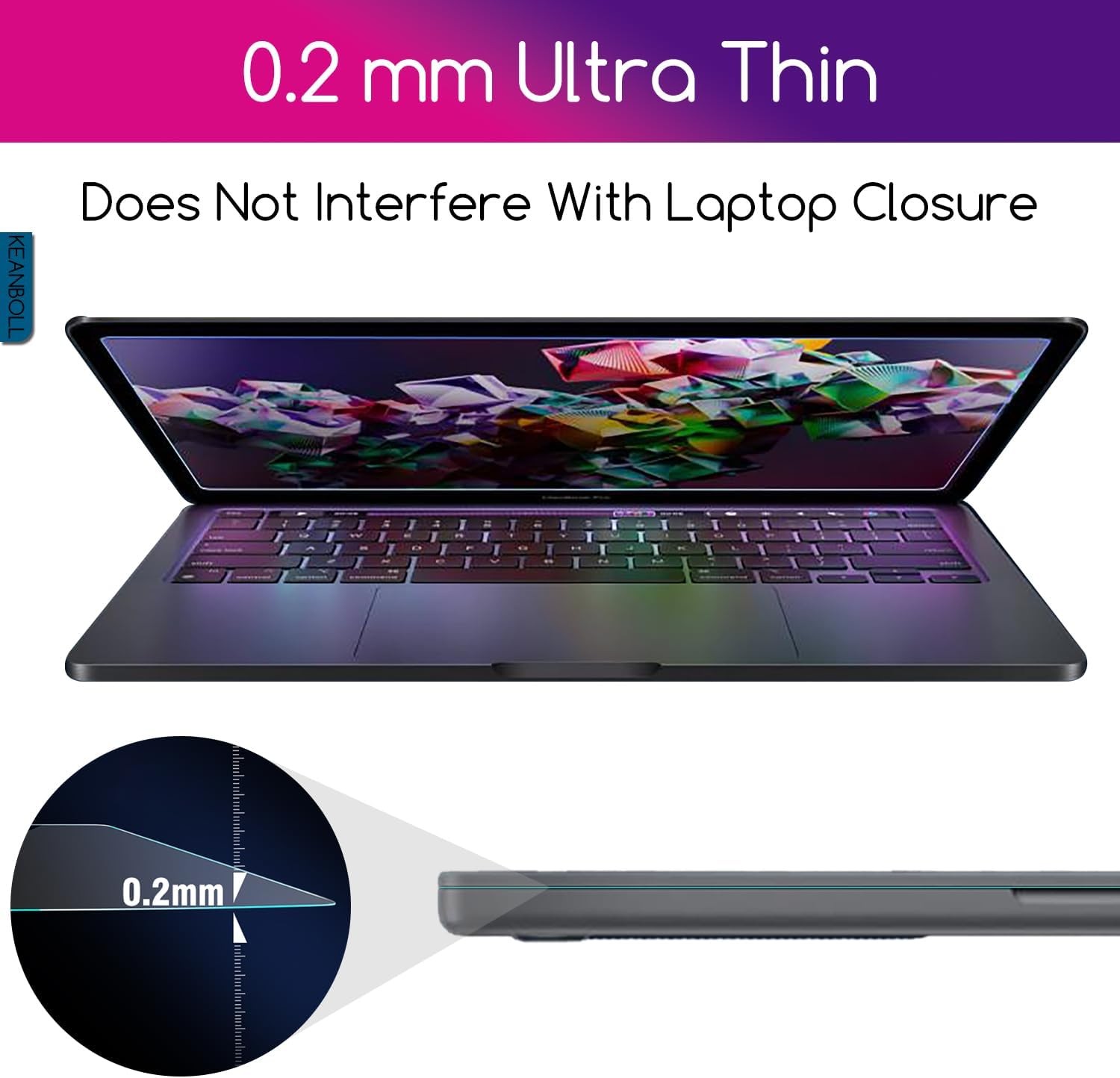 16-Inch Tempered Glass Screen Protector for 16:10 Aspect Ratio Laptops HP/Dell/L