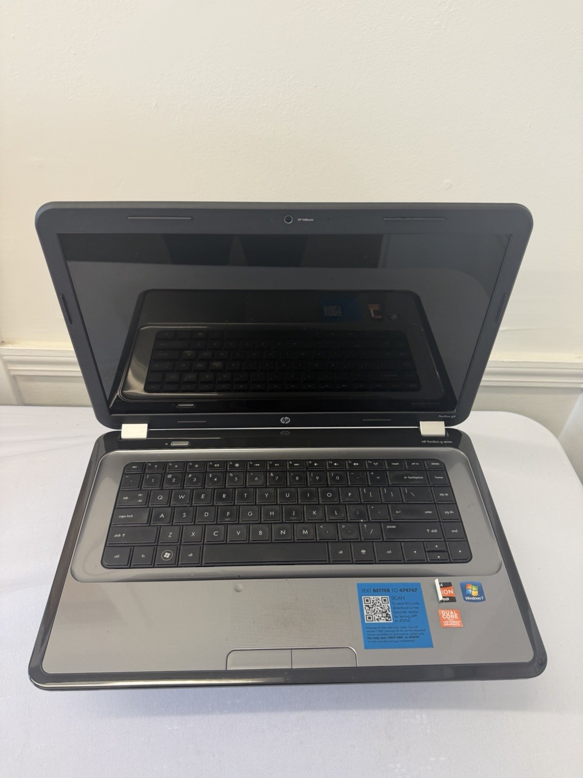 HP Pavillion g6-1c62us Laptop – Good Screen – AMD A4-3300M – Read Des
