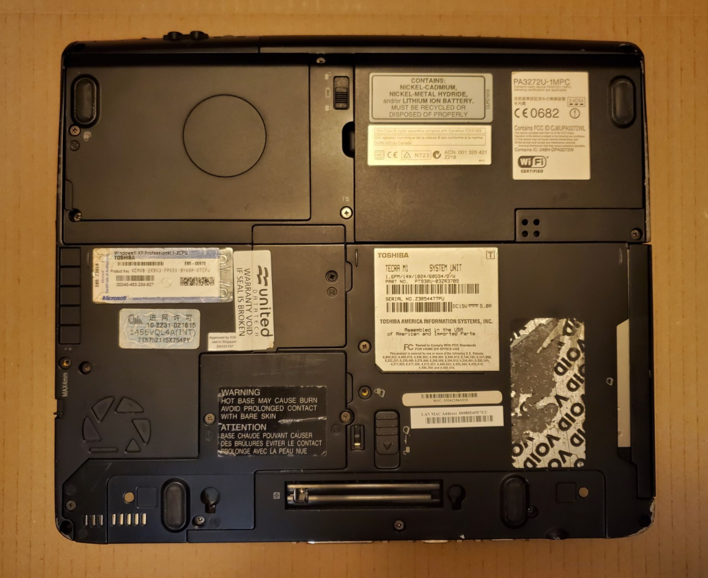 Toshiba Tecra M1 Intel Pentium M 1.6GHz 1024 MB with HDD – Vintage Retro Gaming