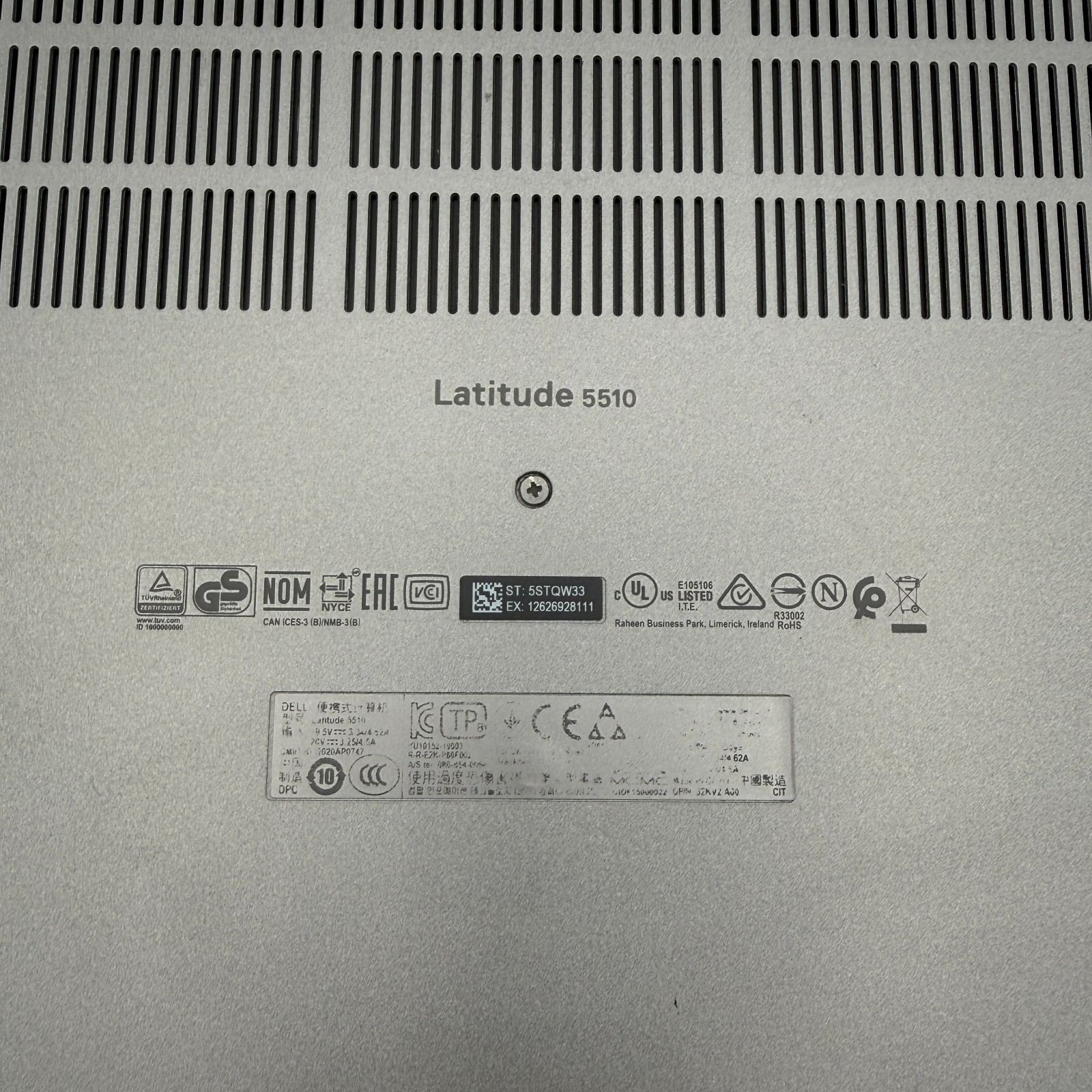 Dell Latitude 5510 15.6″ i7-10610U 8GB RAM 128GB SSD Win11 Pro Gray Fair