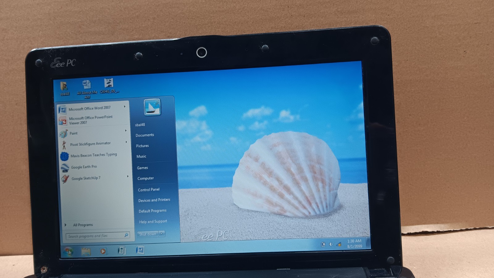 ASUS Eee PC 1001P 10.1″ Mini Netbook Atom N450 2GB 160 GB HD Windows 7 Starter