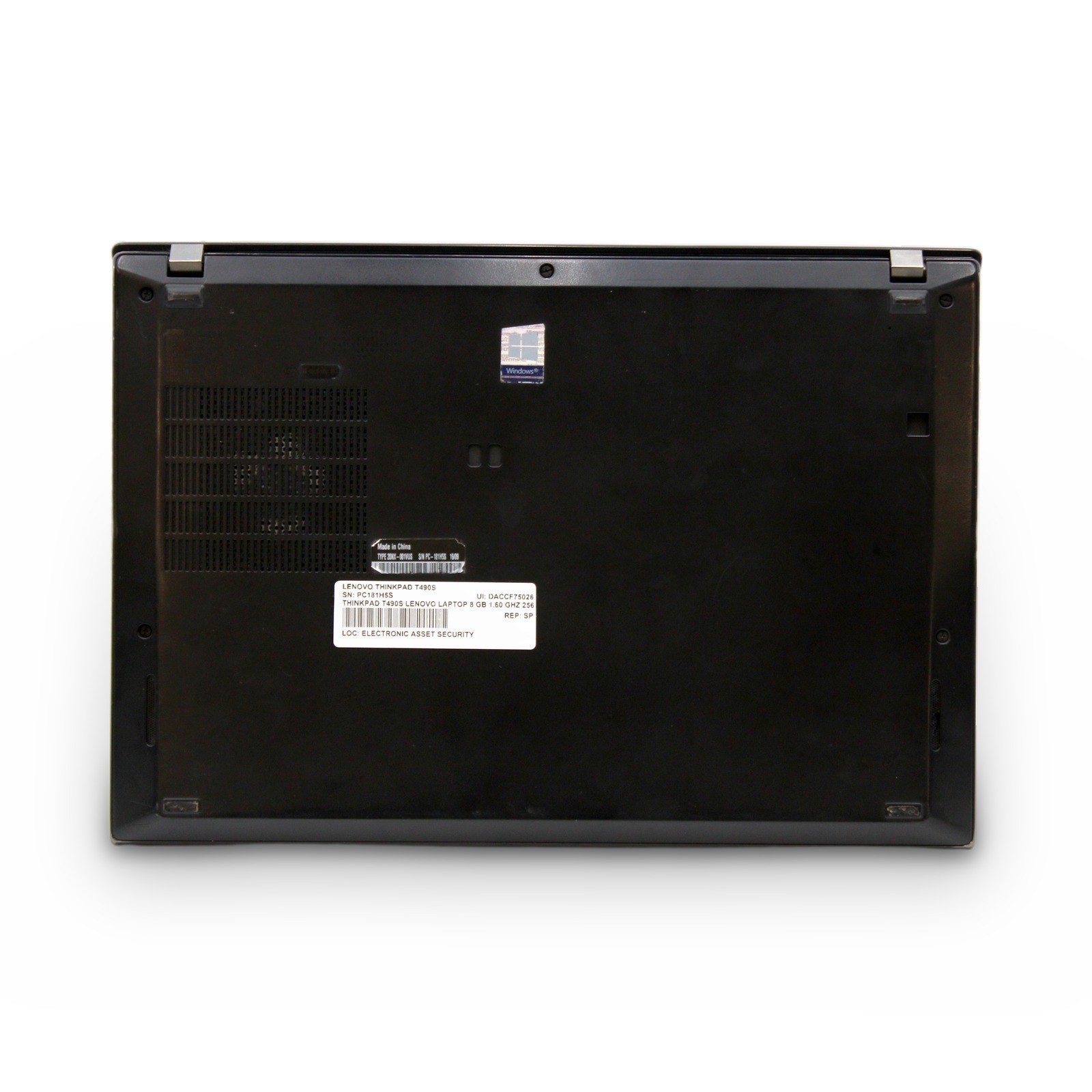 Lenovo ThinkPad T490S 14in i5-8265U 8GB No Drive, OS, Power Cord Grade B