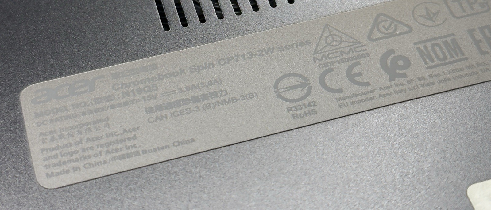 Acer Chromebook Spin 713-2W Series