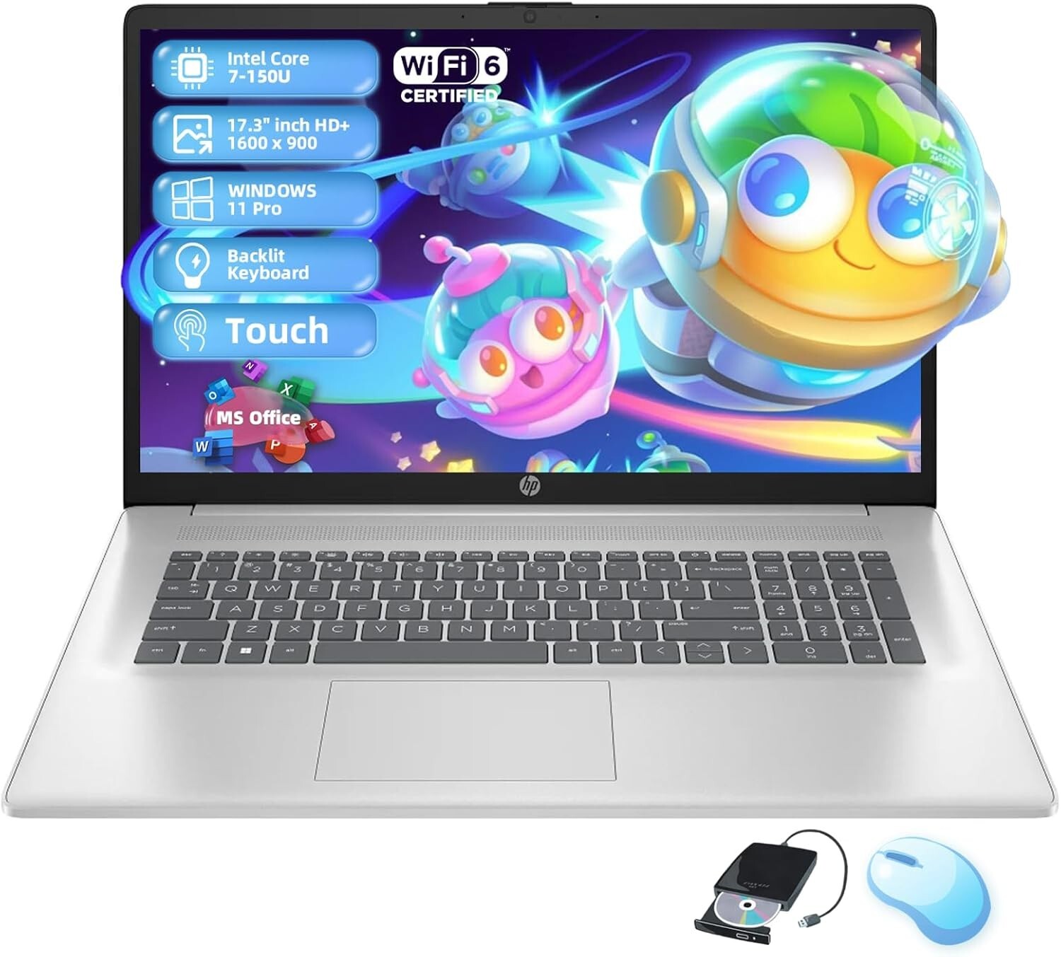HP Flagship 17 Laptop – Intel 10-Core i7 150U (5.4GHz) 17.3″ H 64 GB RAM 4TB SSD