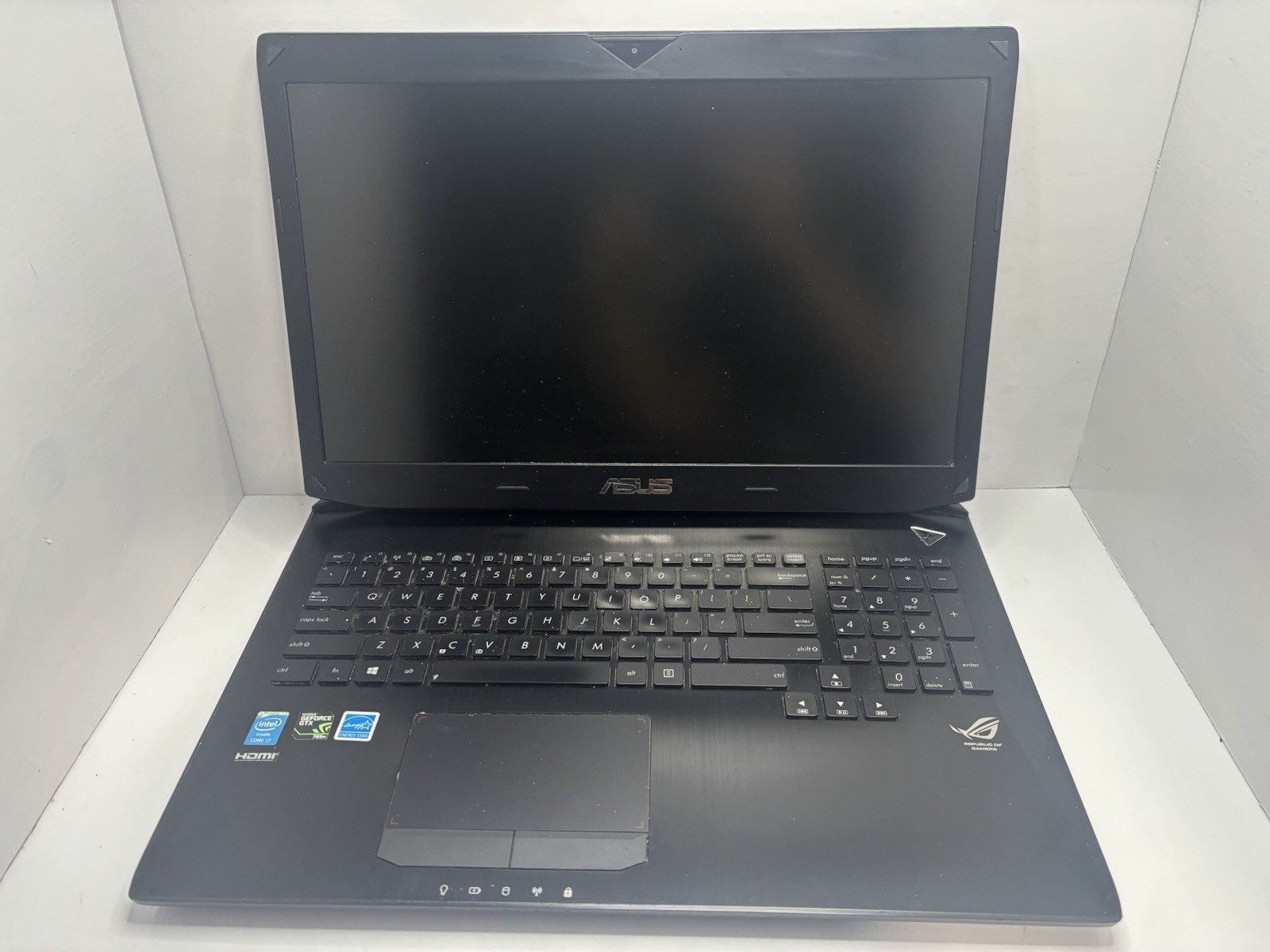 ASUS G750JW 17.3″ FHD I7-4700HQ 2.4GHz 8GB RAM Broken Screen And Keyboard
