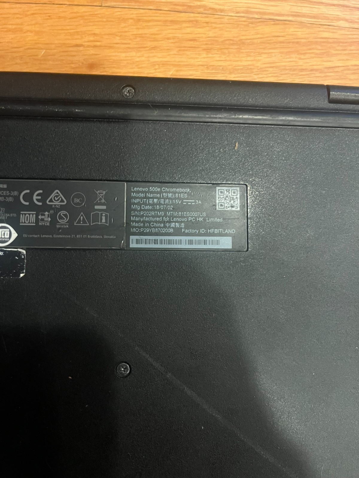 lenovo chrome chromebook 500e 81ES 3