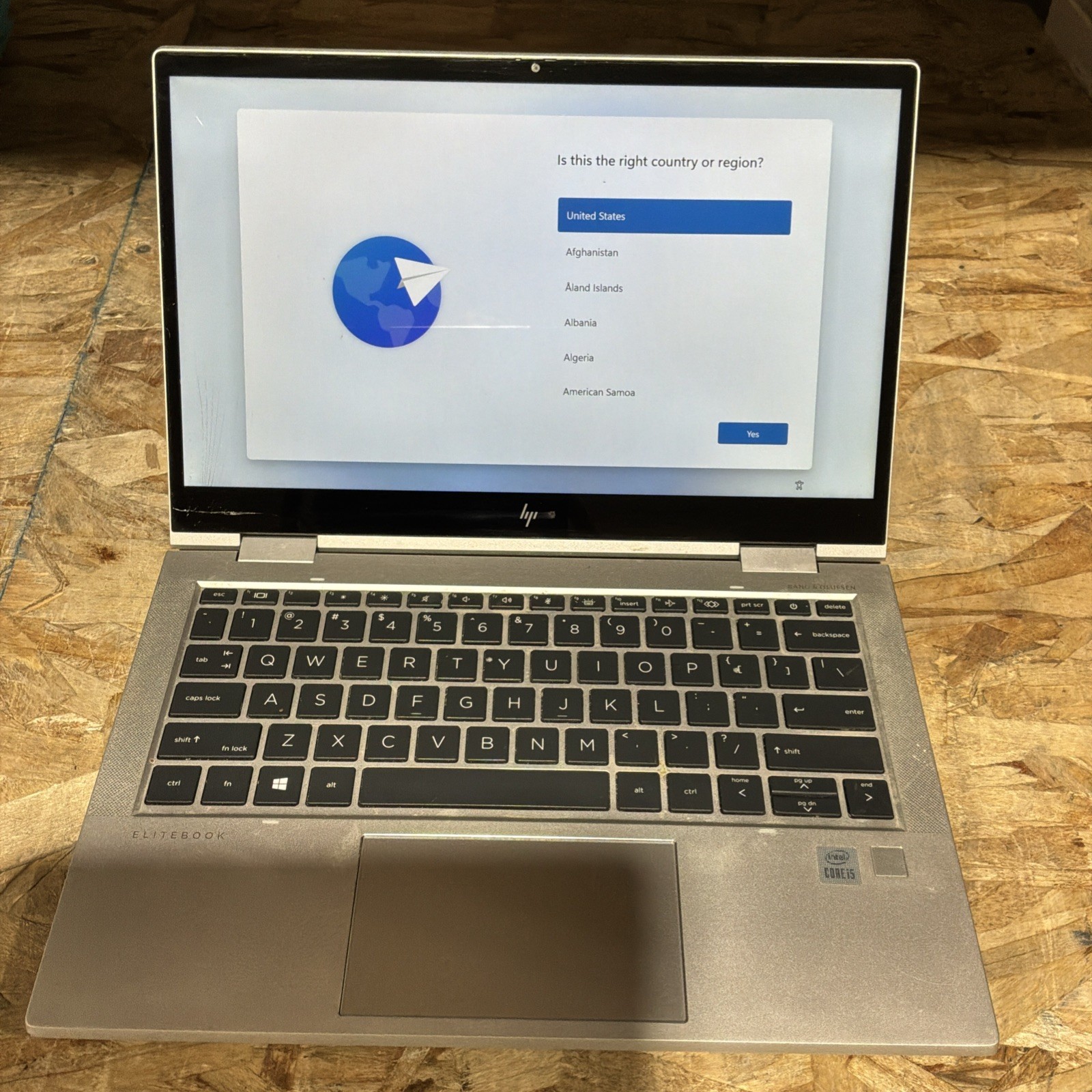 HP ELITEBOOK X360 830 G7 8 GB RAM 256 GB SSD CORE I5-10210U Broken Screen C500