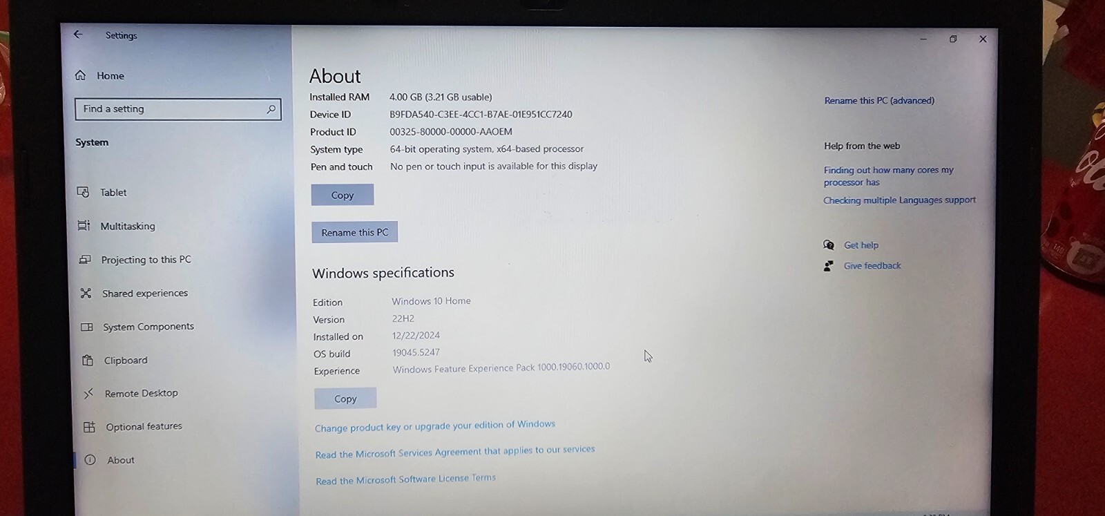 Acer Aspire Notebook E5-521-23KH 15.6″ 4GB RAM 1TB HDD AMD E2 Win10
