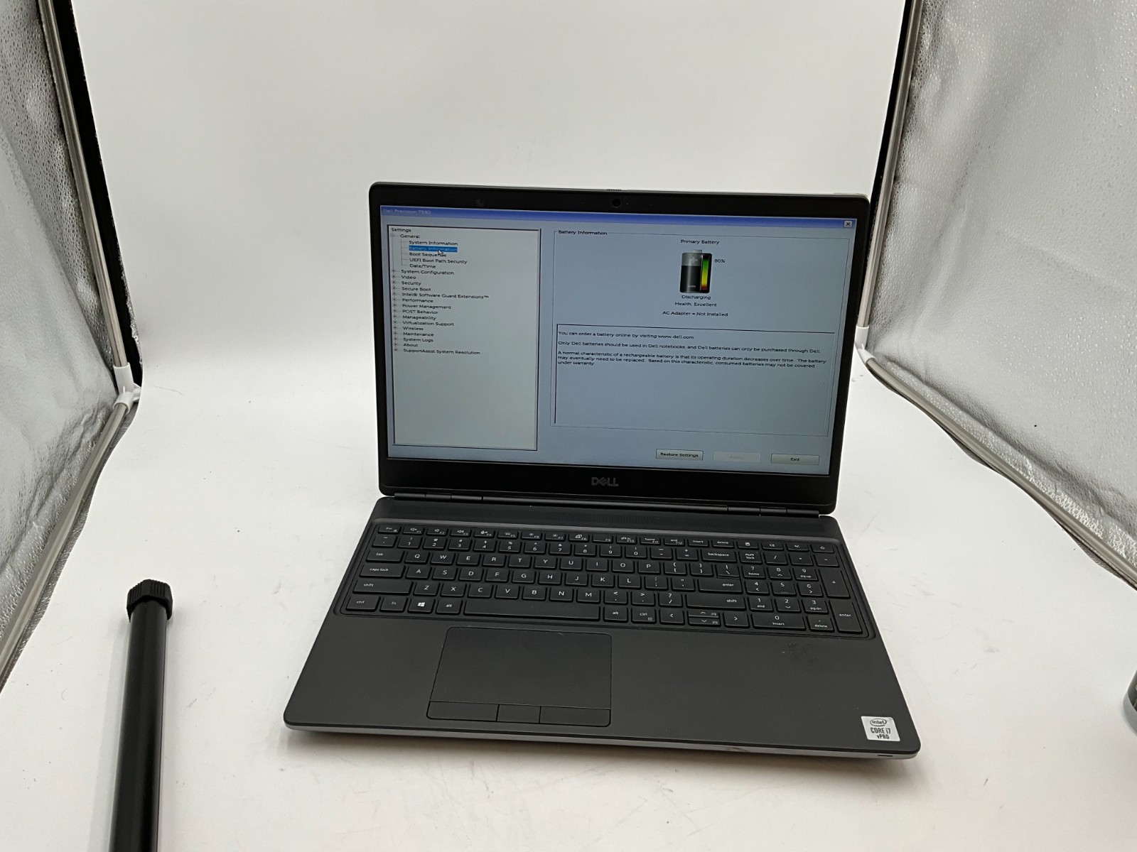 DELL Precision 7550 i7-10850H 2.70gh 32GB 1tb T2000 15.6″ LAPTOP 51ZX8C3