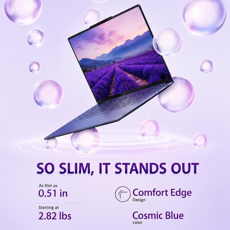 Lenovo Yoga Slim 7X 14.5″ Touch Laptop,Snapdragon X Elite, 16GB RAM 1TB SSD,WiF7