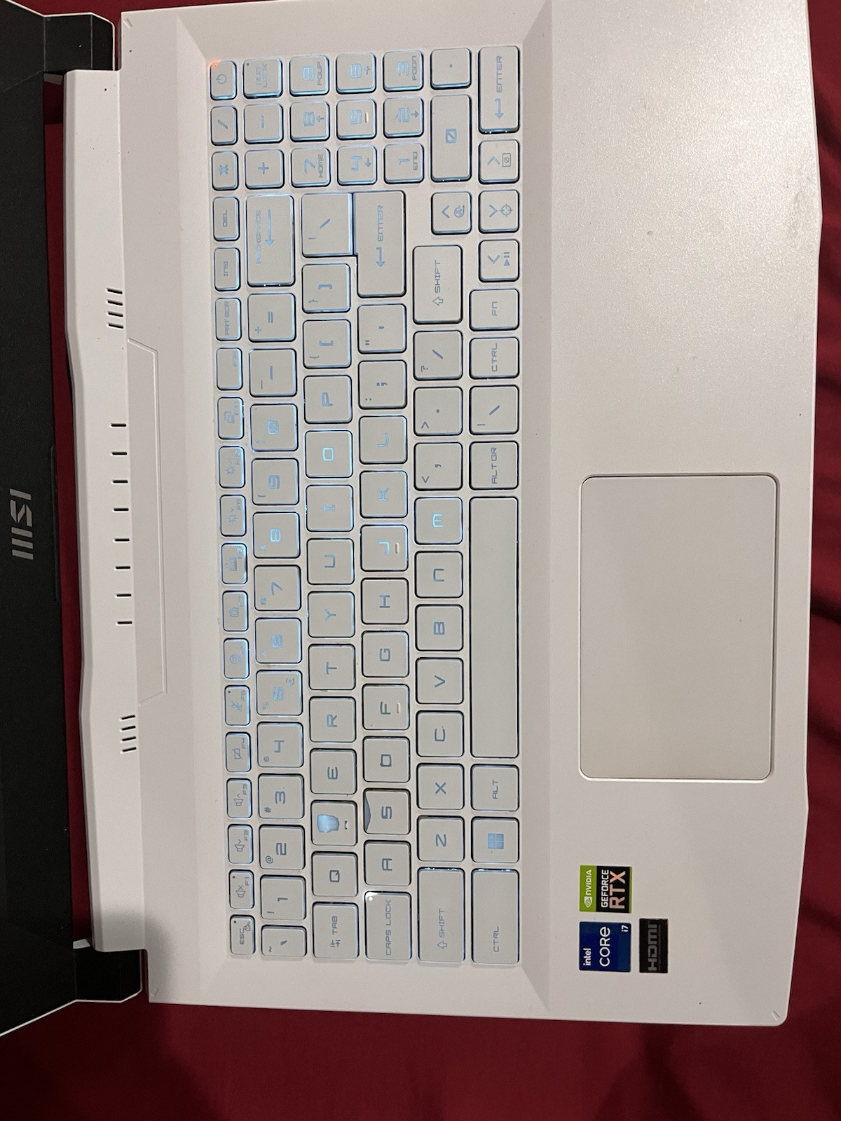 Msi Sword A12UE 15 Gaming Laptop, 144Hz, Geforce RTX 3060, 16GB ram, 12th gen i7