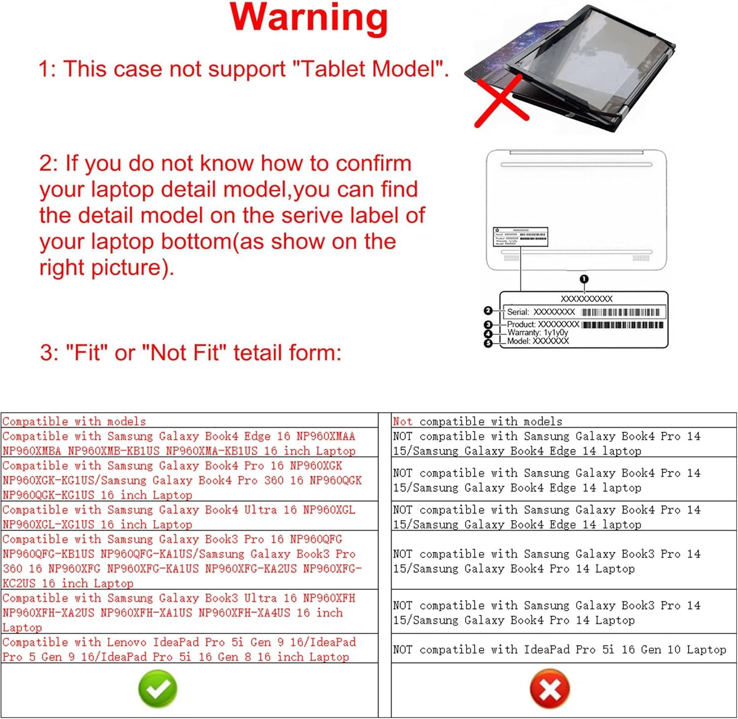 Protective Case for Samsung Galaxy Book4 Edge NP960XMAA, Ultra 16 NP960XGL