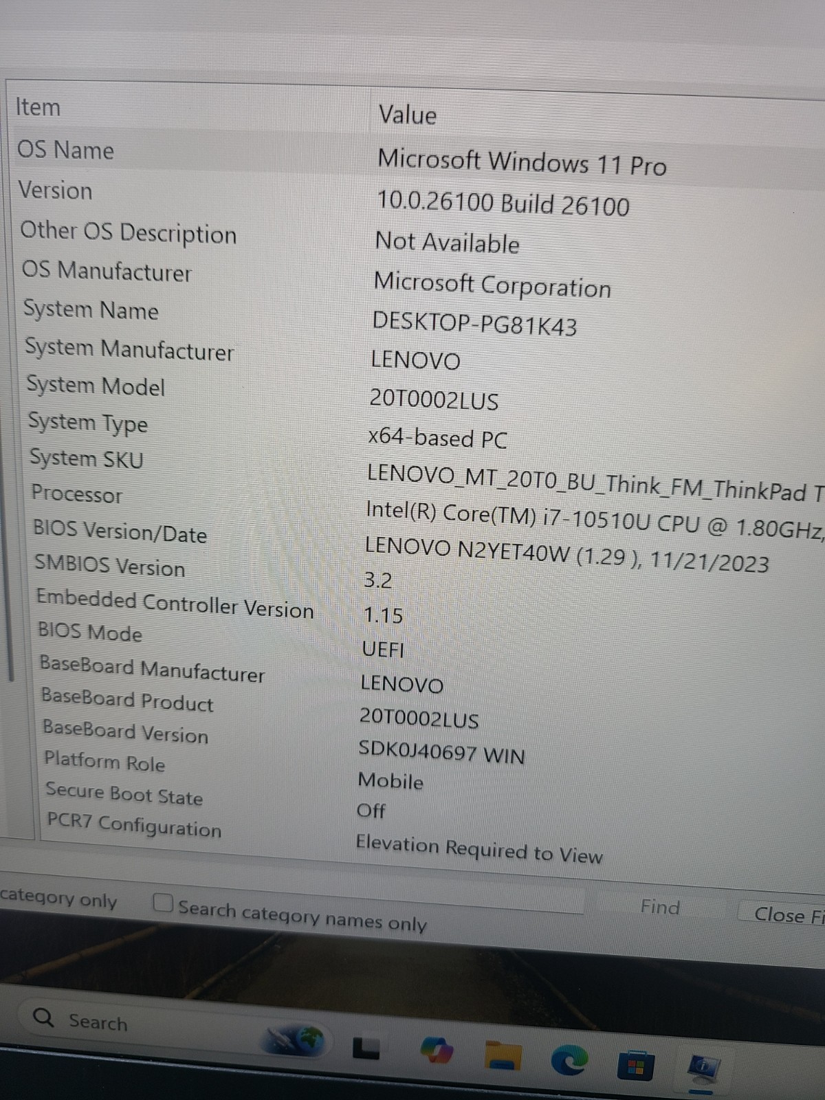 Lenovo ThinkPad T14s Gen 1 i7-10510U 1.8GHz 8GB Ram 256GB SSD Win 11 Pro TOUCH