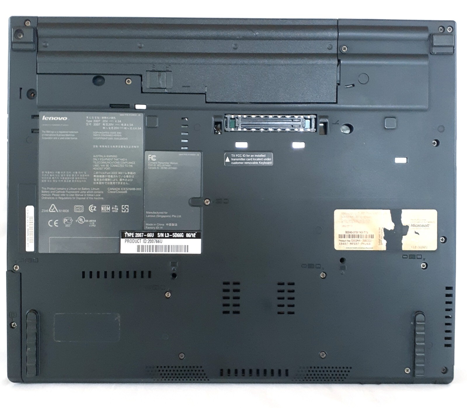 IBM ThinkPad T60 Laptop Type 2007