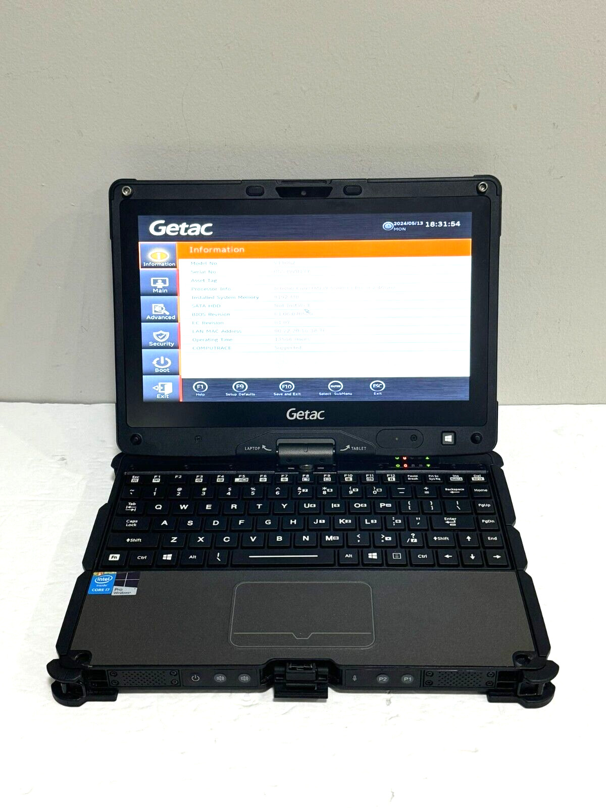 Getac V110 G2 i7-5500U 8GB Ram NO CADDY/NO SSD/NO Charger