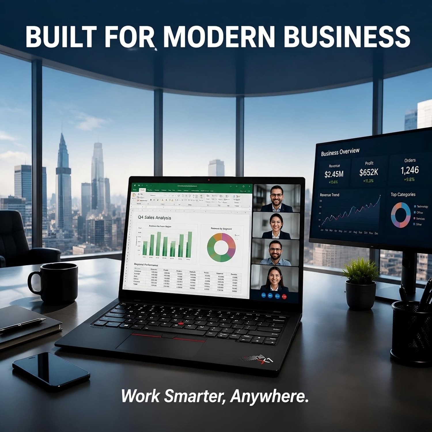 Lenovo ThinkPad X1 Carbon Gen 9 14″ Ultrabook, Intel Core i5, 8GB RAM 256GB SSD