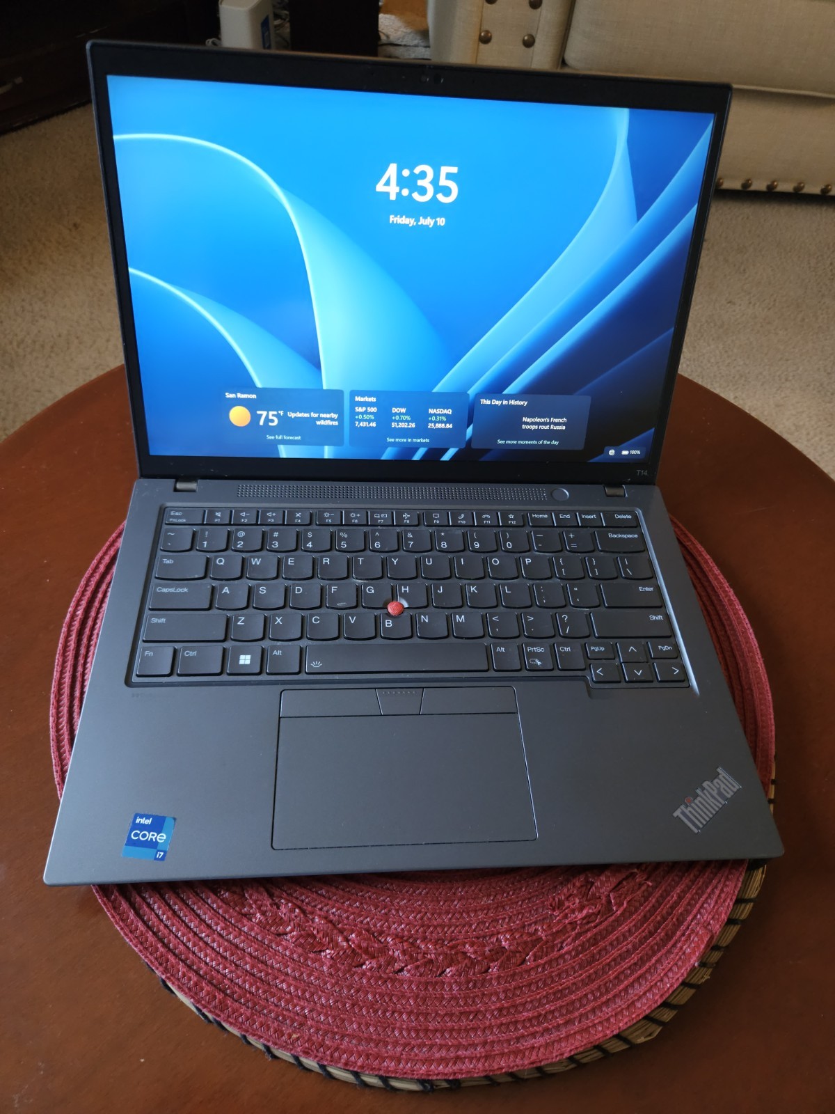 Lenovo ThinkPad T14 i7 16gb Ram 512gb SSD NVMe 1260p Gen3 14″ Touchscreen Win11