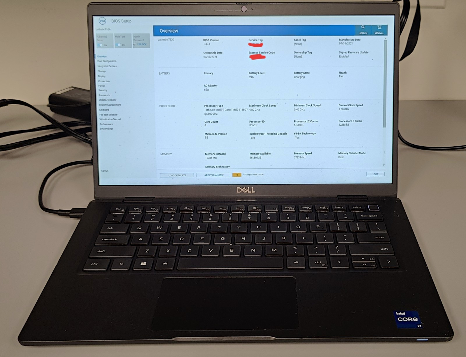 Dell Latitude 7320 13″ FHD Laptop Intel i7-1185G7 16GB 256GB SSD Black Win 11