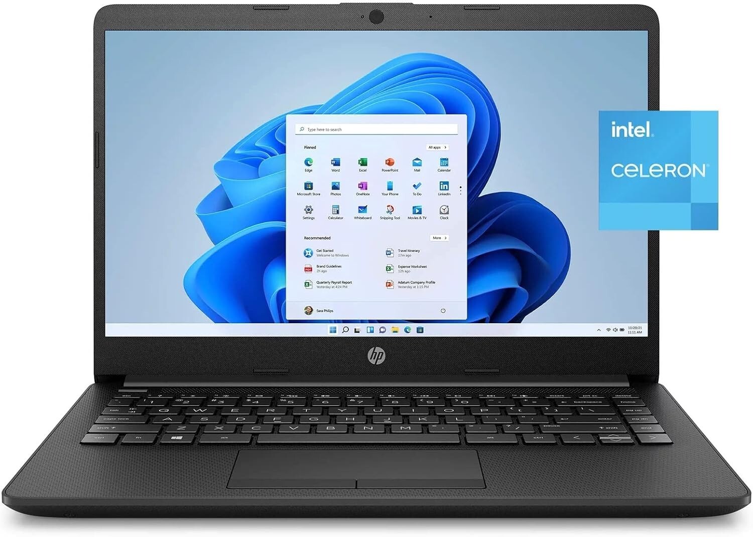 HP Stream 14″ HD Laptop, Intel Celeron N4120, 16GB RAM 64GB eMMC, Win 11, MS 365